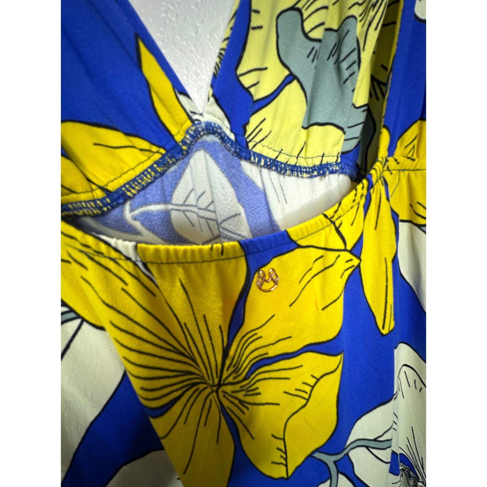 Other Maaji Yellow White Blue SandCastle Sleeveless Maxi Dress S Size S / US 4 / IT 40 - 9 Thumbnail