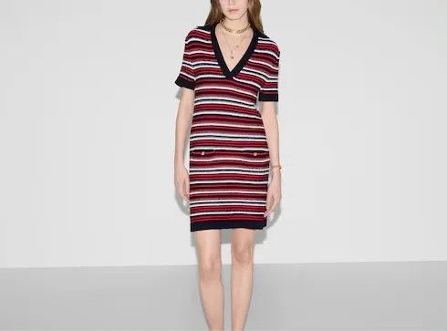 Gucci o1la5ras0526 Fine Wool Polo Dress in Multicolor Size XS / US 0-2 / IT 36-38 - 2 Thumbnail