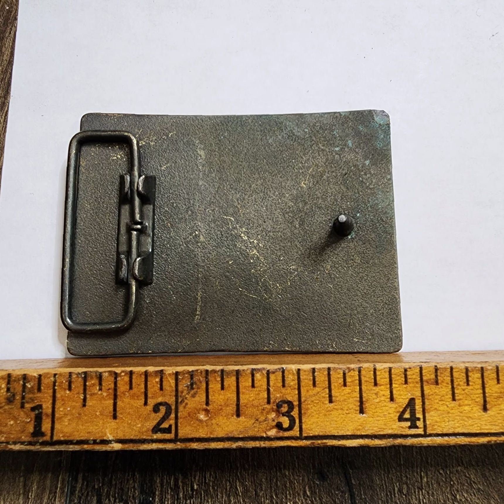 Budweiser VINTAGE Budweiser Belt Buckle Brass Patina Bronze Patina BEER Buckle Budweiser Size ONE SIZE - 2 Thumbnail