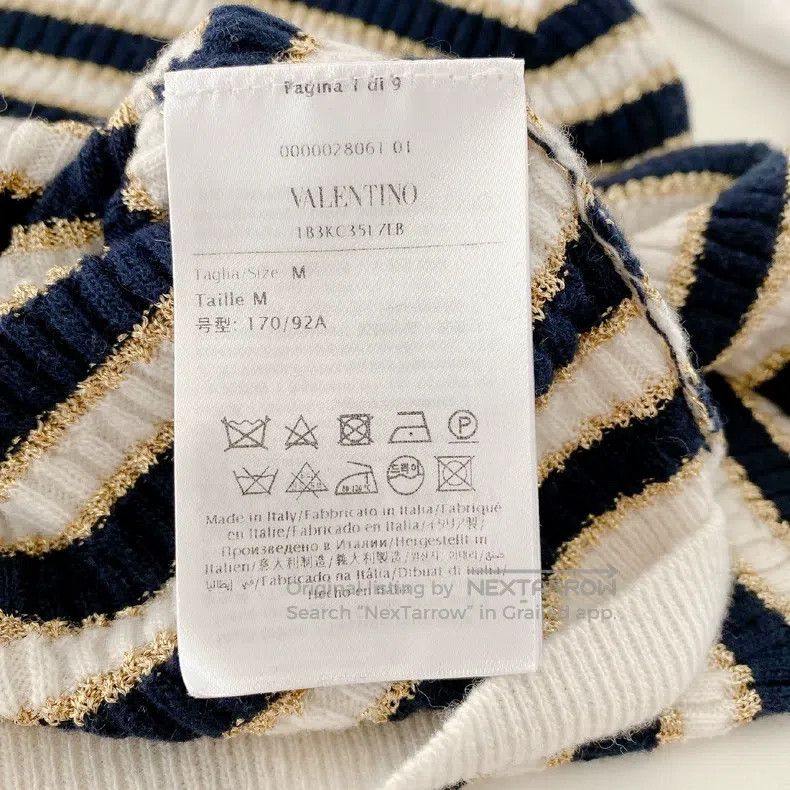 Valentino Striped knit top