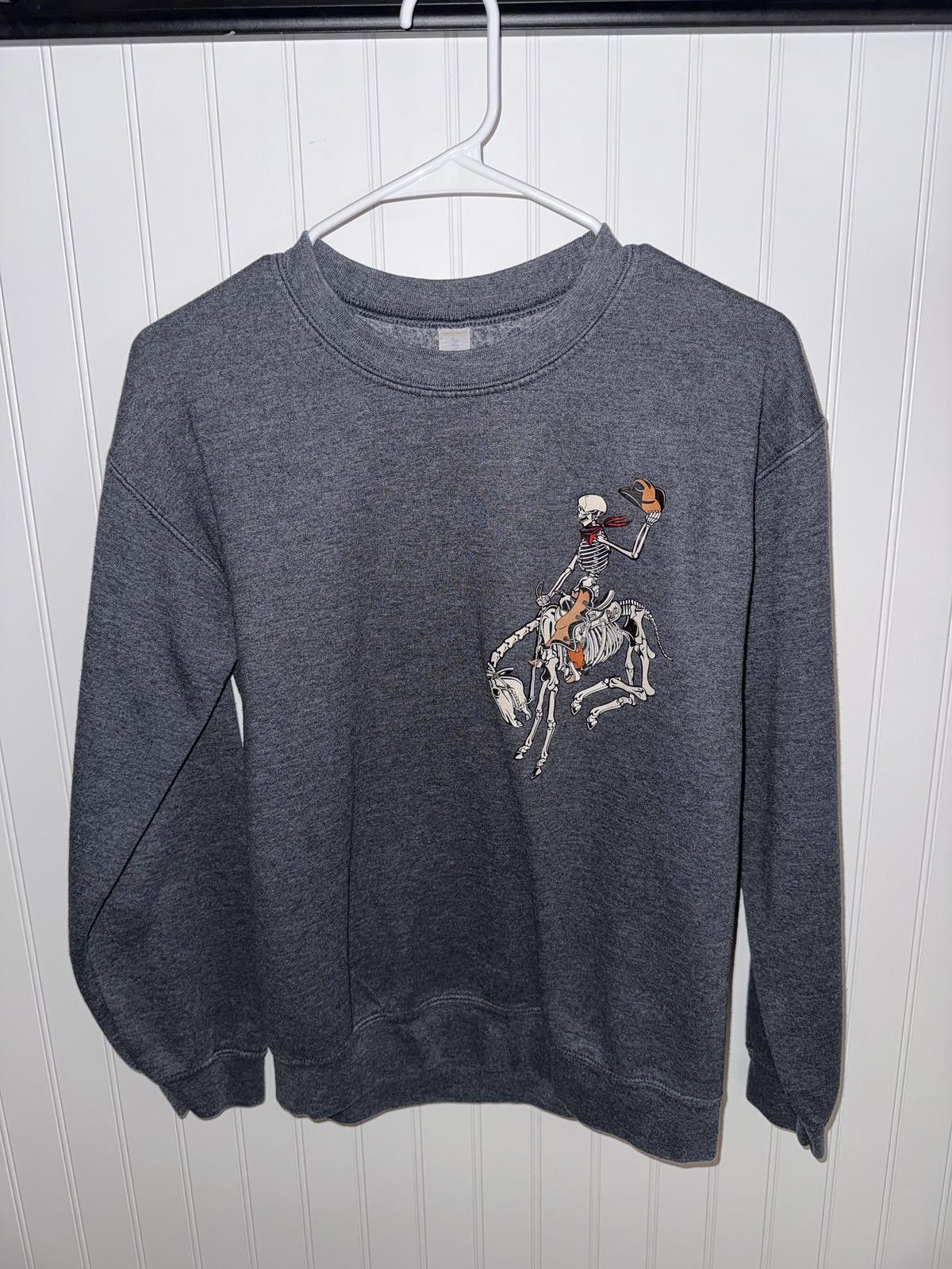 Other Dark Gray Skeleton Cowboy Graphic Sweatshirt Size US S / EU 44-46 / 1 - 1 Thumbnail