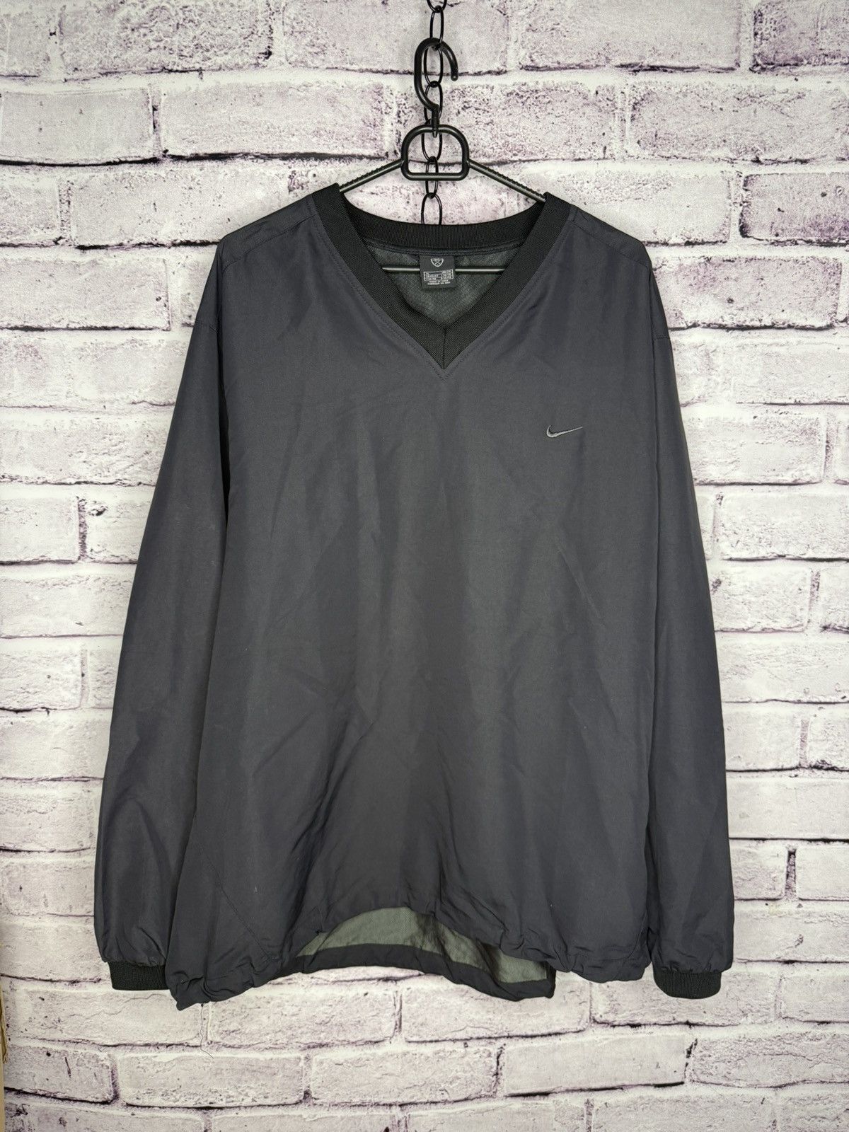 Nike Mens Vintage Nike Sweatshirt windbreaker Grey size XL Size US XL / EU 56 / 4 - 1 Thumbnail