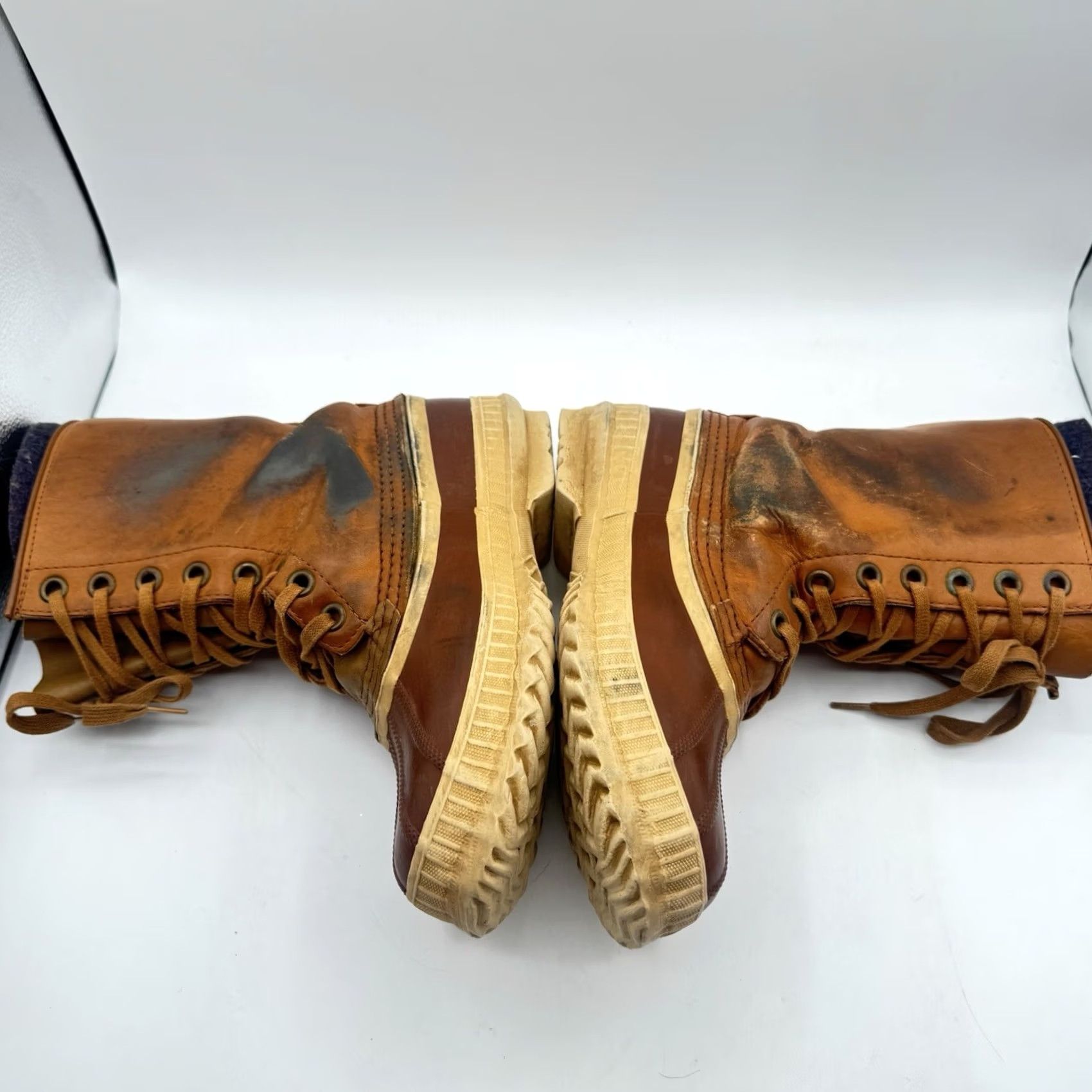 SOREL VINTAGE Sorel Kaufman Snow Boots Womens 6 Beige Wool Lined Lace Up Winter Canada Boots Ladies Wool Lined Mid-Calf Beige Size US 6 / IT 36 - 7 Thumbnail
