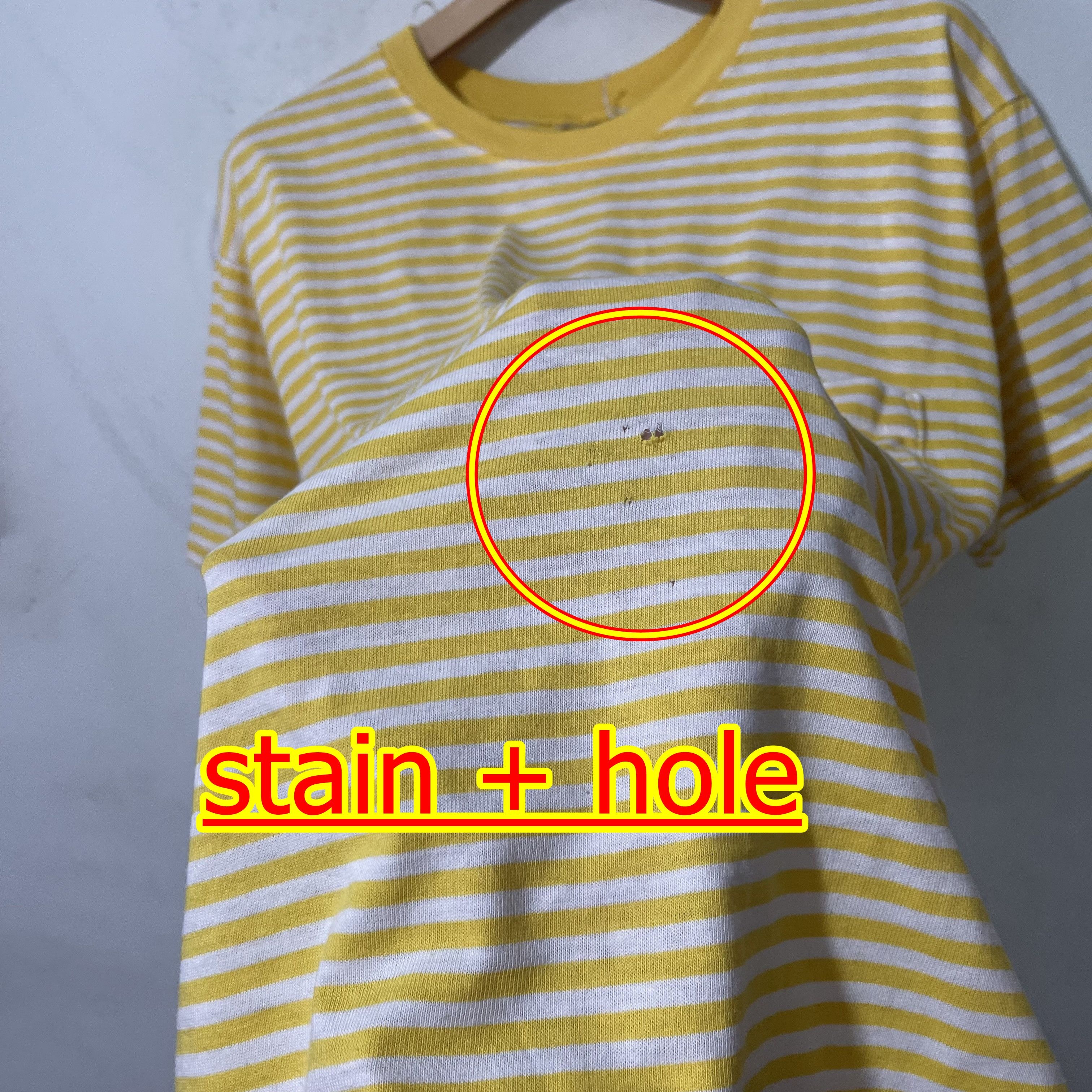 Vintage Vintage 90s Striped Pocket Tee Size US S / EU 44-46 / 1 - 6 Thumbnail