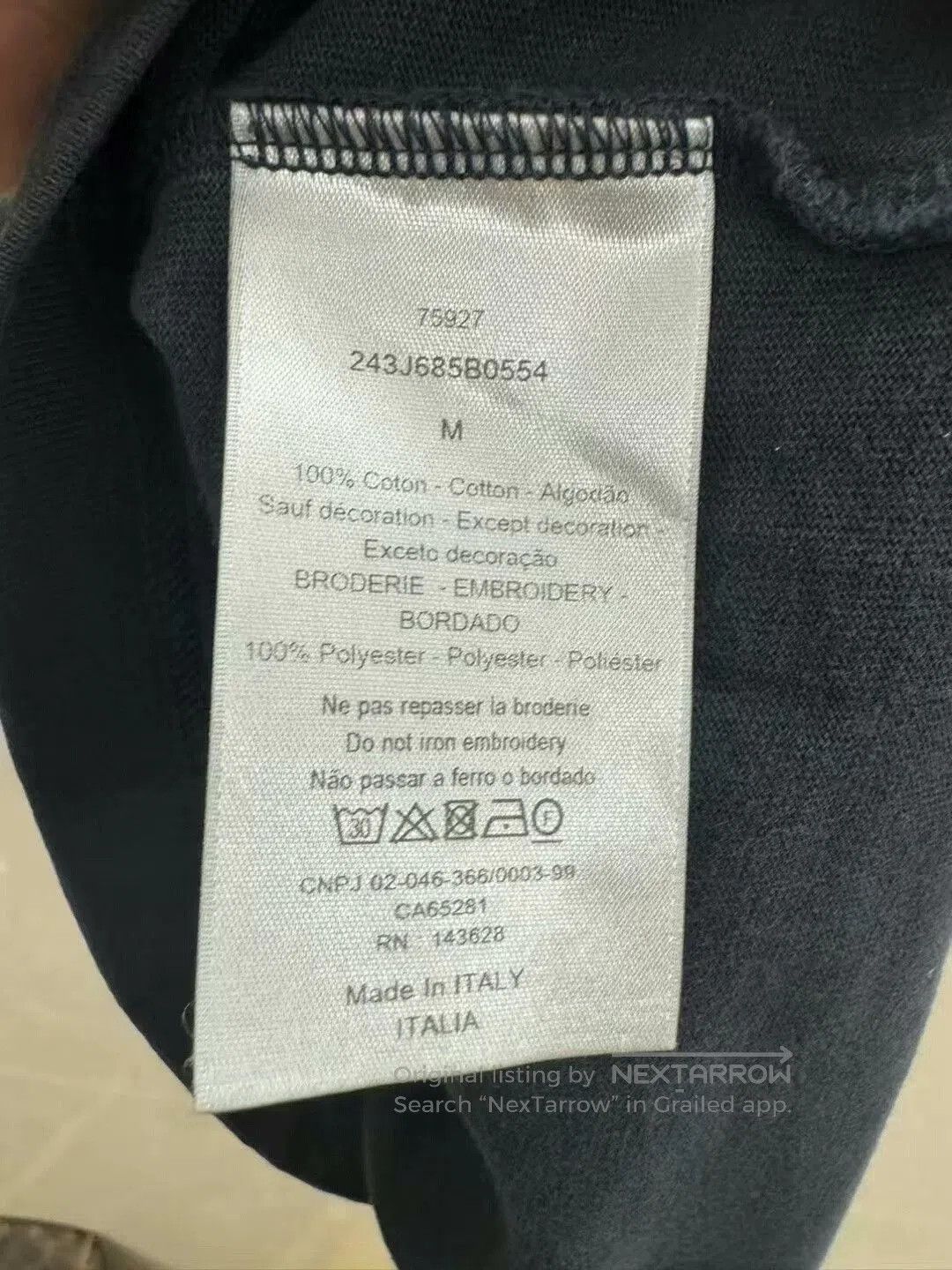 Dior dior logo graphic short sleeve t-shirt. Size US M / EU 48-50 / 2 - 4 Thumbnail