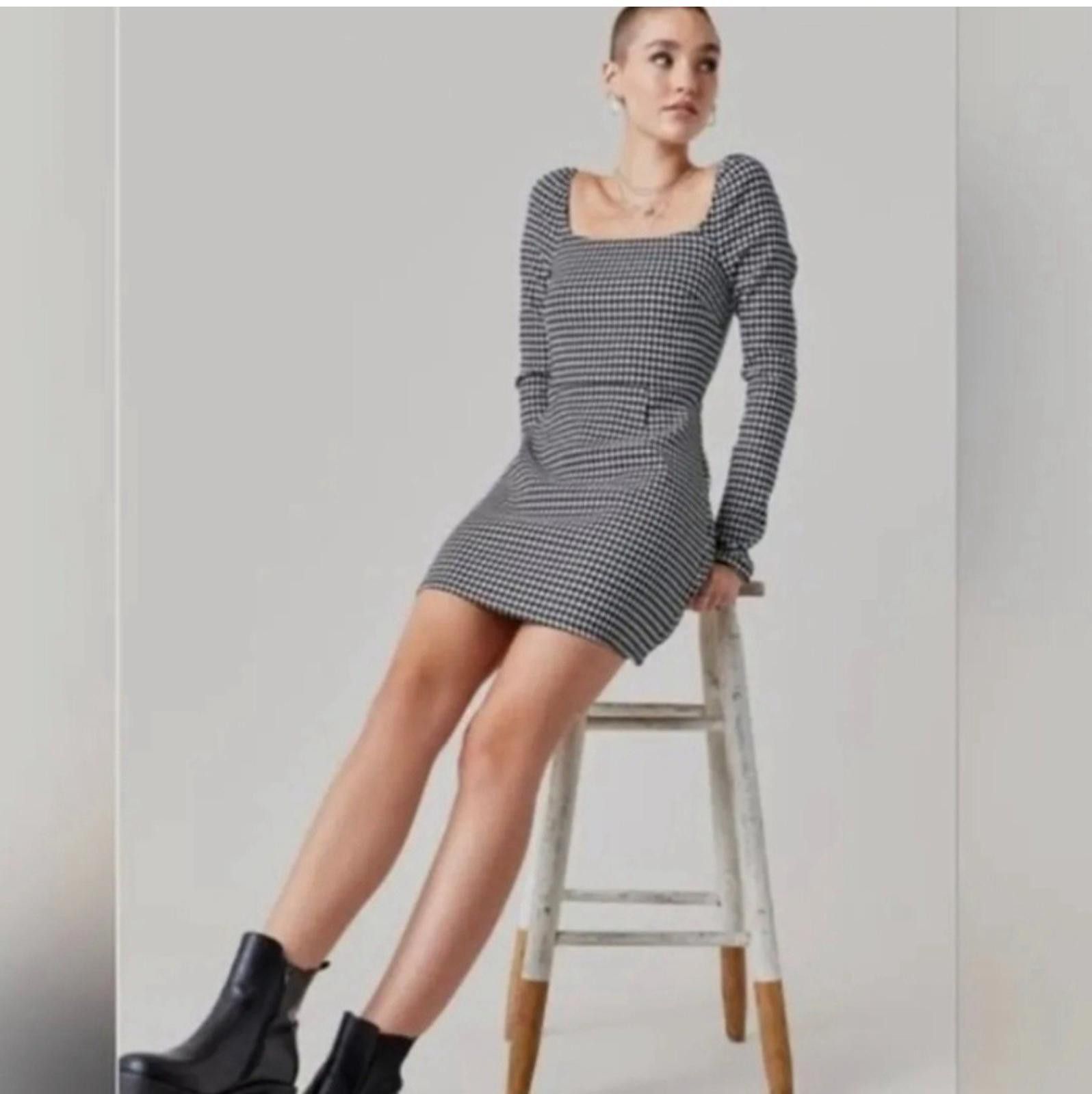 Other Mi Ami Houndstooth Long Sleeve Dress XL Size XL / US 12-14 / IT 48-50 - 1 Thumbnail