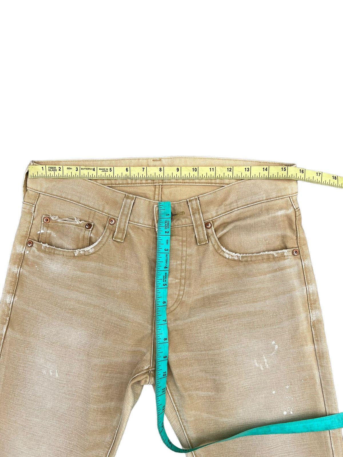 Beams Plus BEAMS X RED CARD Japan Distressed Painter Denim Skinny Jeans Size US 29 - 3 Thumbnail
