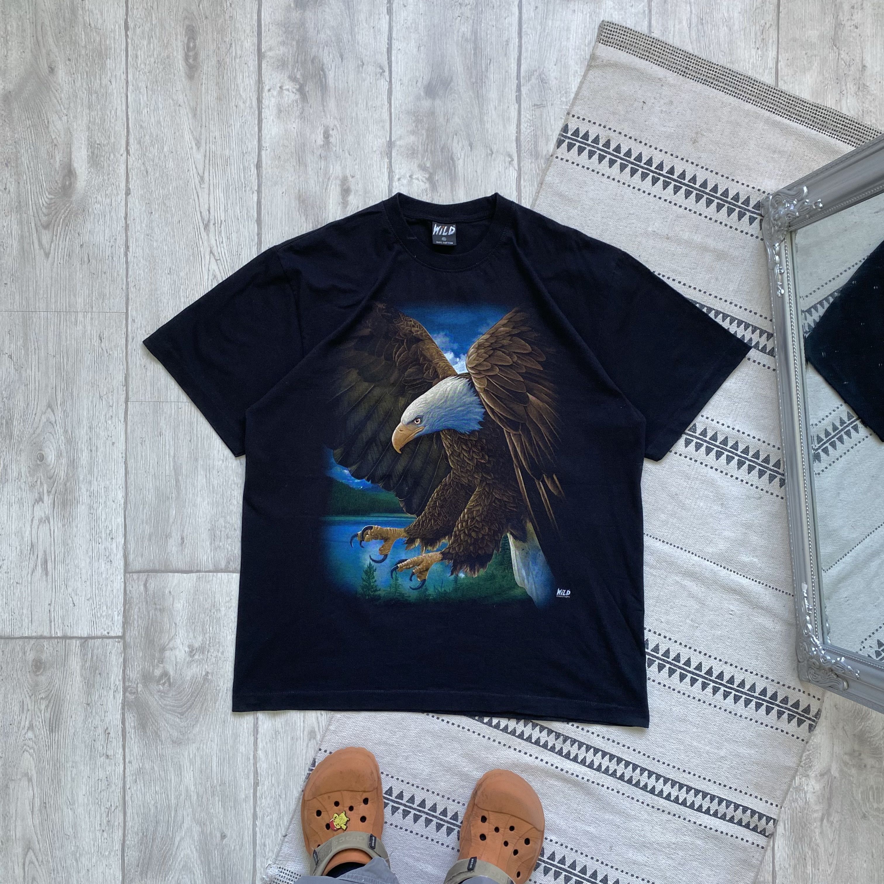 Harley Davidson 🦅 Vintage USA Eagle tee Mountain Forest Harley Davidson Size US XL / EU 56 / 4 - 1 Thumbnail