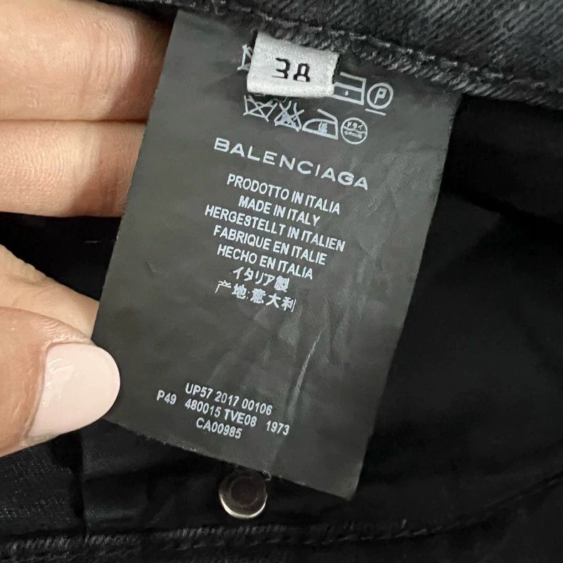Balenciaga Balenciaga Black and Grey Jeans Size US 38 / EU 54 - 3 Thumbnail