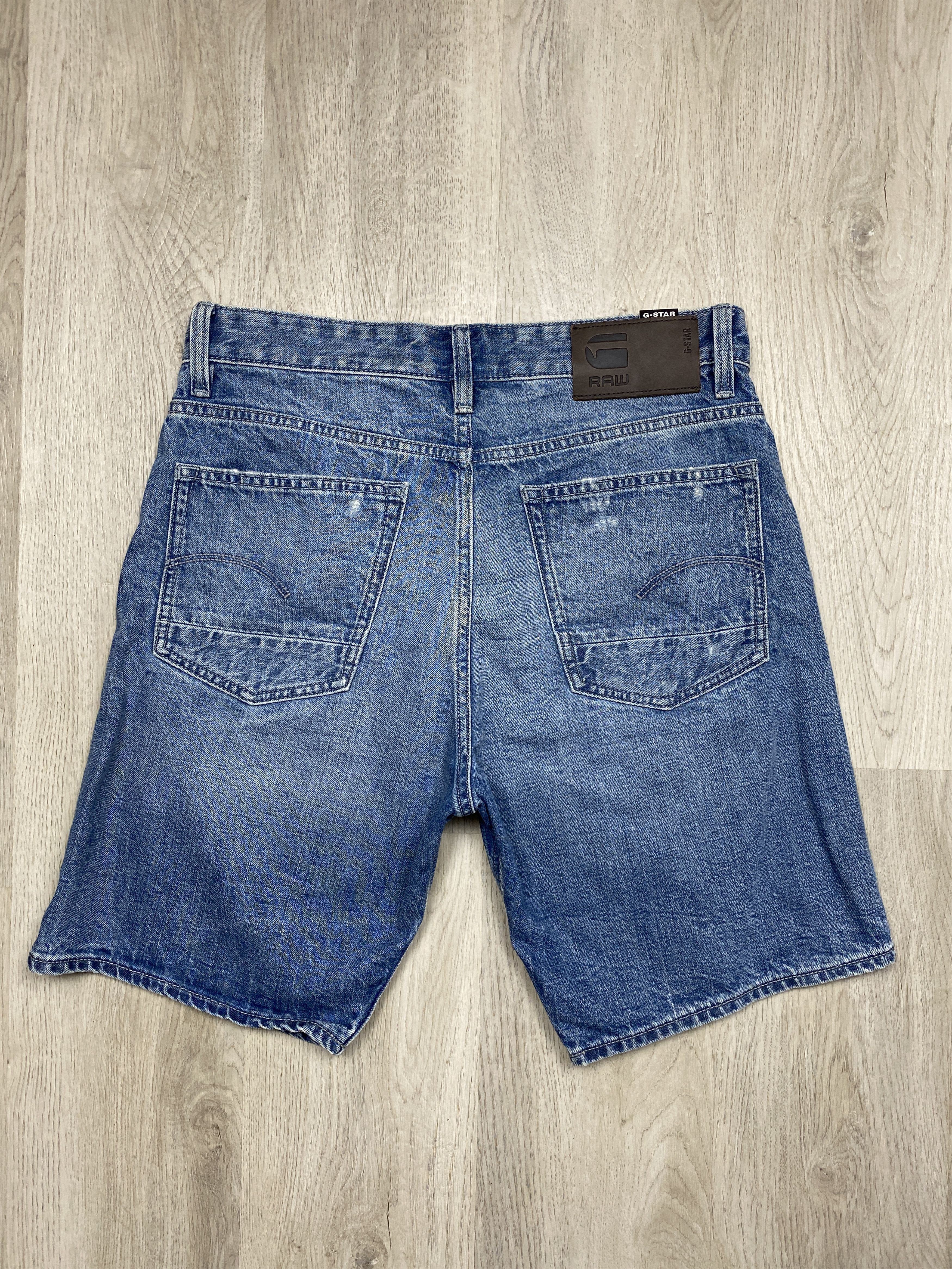 G-Star G Star Raw Vintage Mens Triple A Denim Shorts Jeans Size US 32 / EU 48 - 7 Thumbnail
