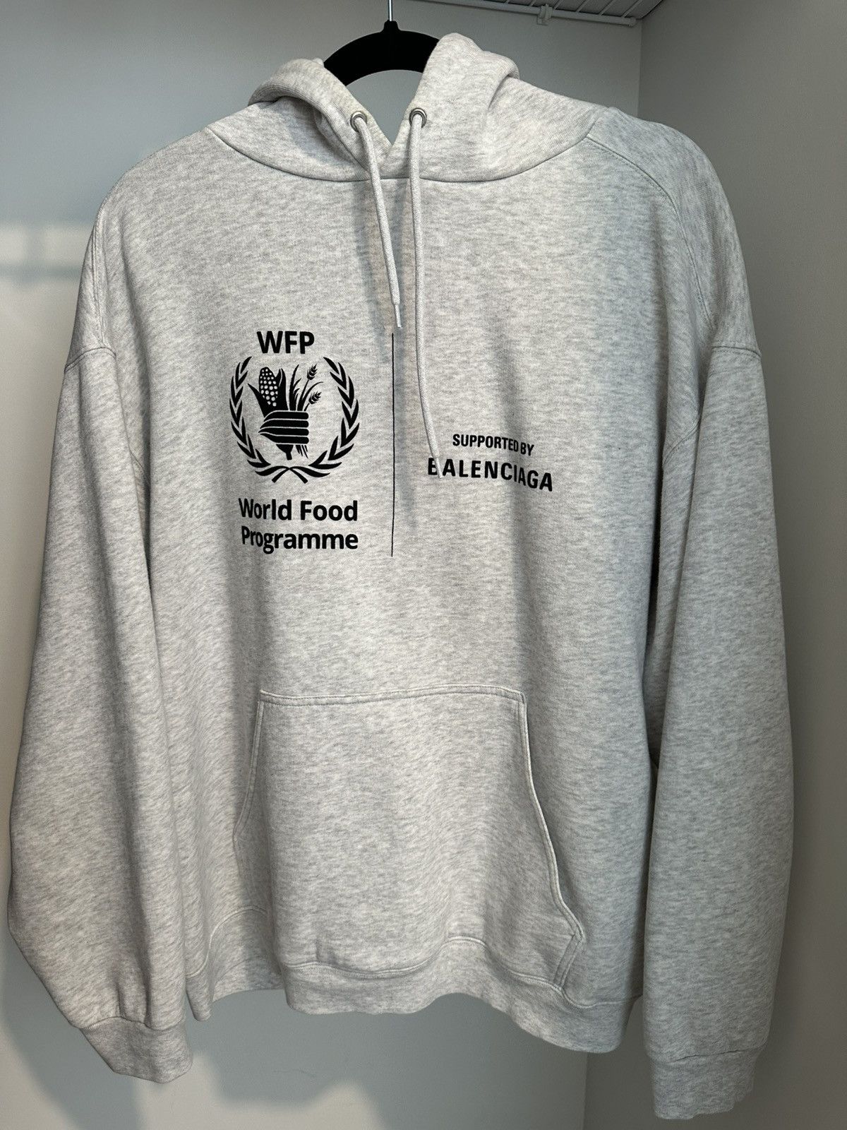 Balenciaga Balenciaga Grey WFP Hoodie Size US L / EU 52-54 / 3 - 1 Thumbnail