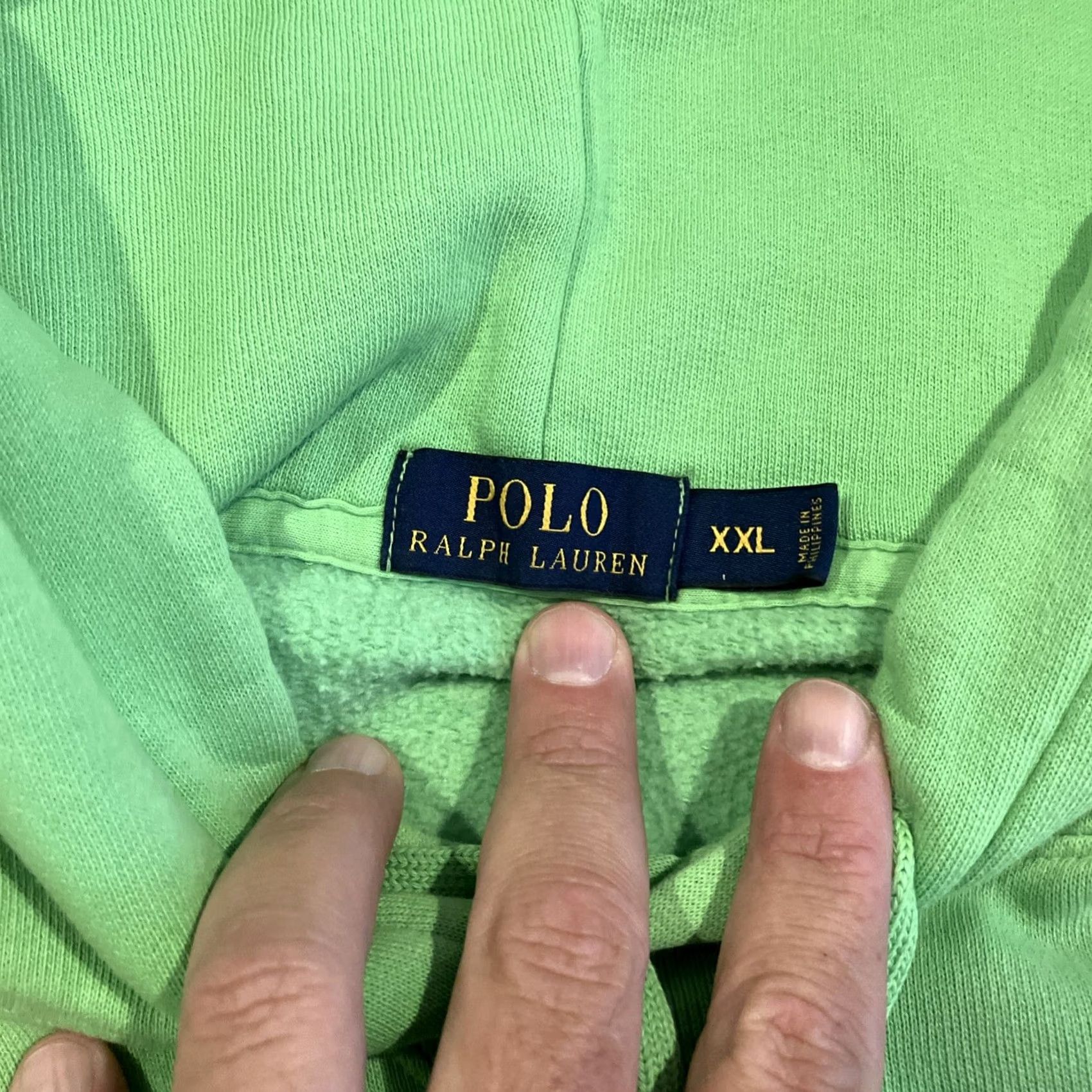 Polo Ralph Lauren VINTAGE Polo Ralph Lauren Hoodie Men's Size XXL Green Floral Design Pullover Hooded Pockets Graphic Print Size US XXL / EU 58 / 5 - 4 Thumbnail