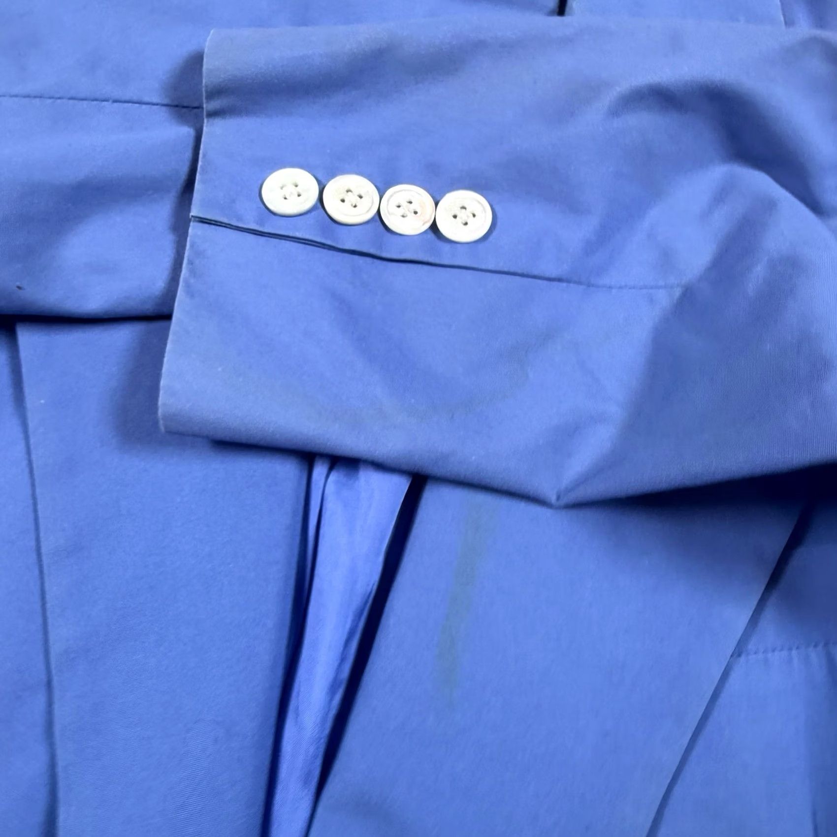 Ralph Lauren VINTAGE Ralph Lauren Blazer Women’s 6 Double Breasted USA Made Blue Sports Coat Shirt Woman Blue Cotton Regular Size 6 Womens Size M / US 6-8 / IT 42-44 - 7 Thumbnail