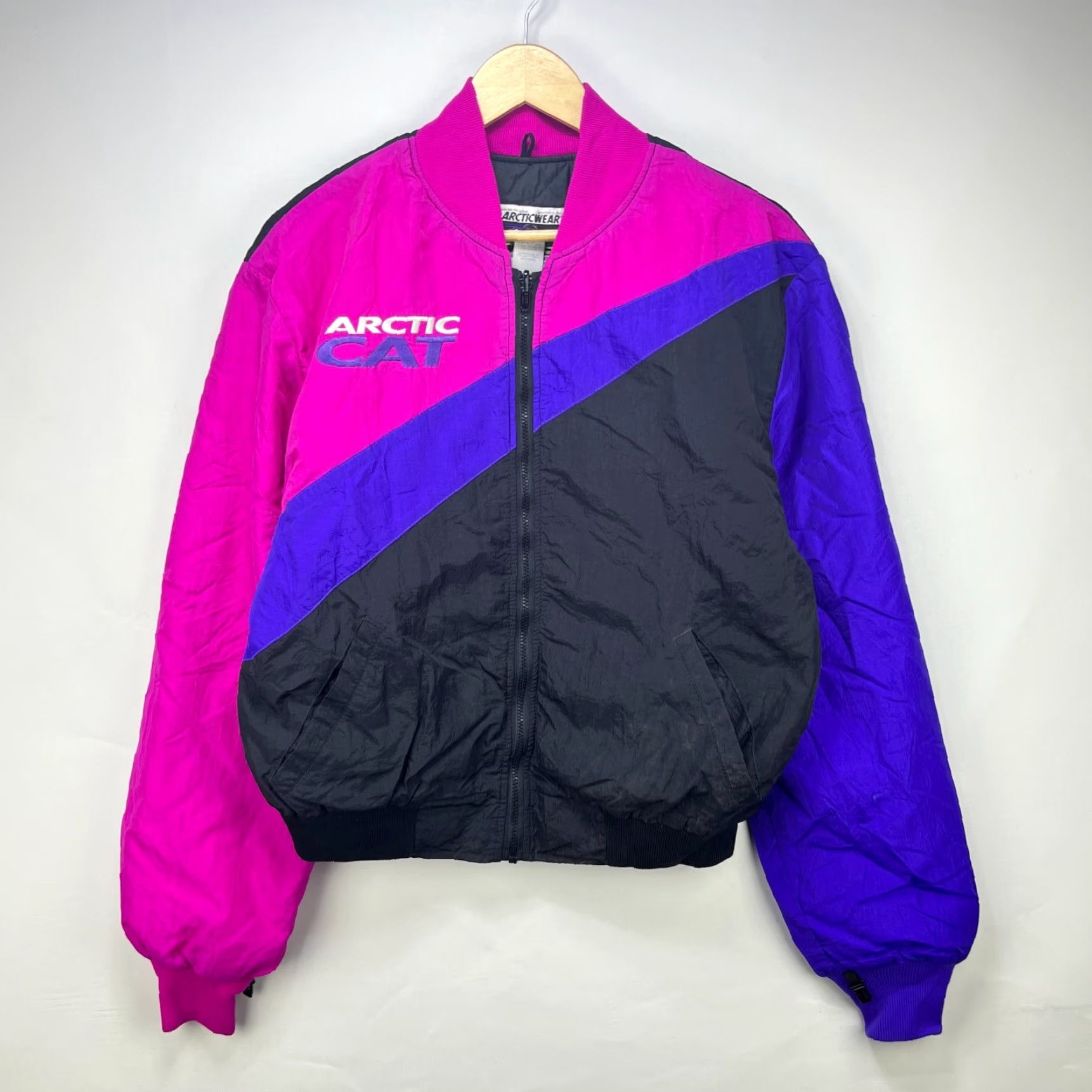 Vintage VINTAGE Arctic Cat Windbreaker Jacket Women’s M Black Windbreaker 90s Arcticwear Womens" Size M / US 6-8 / IT 42-44 - 2 Thumbnail