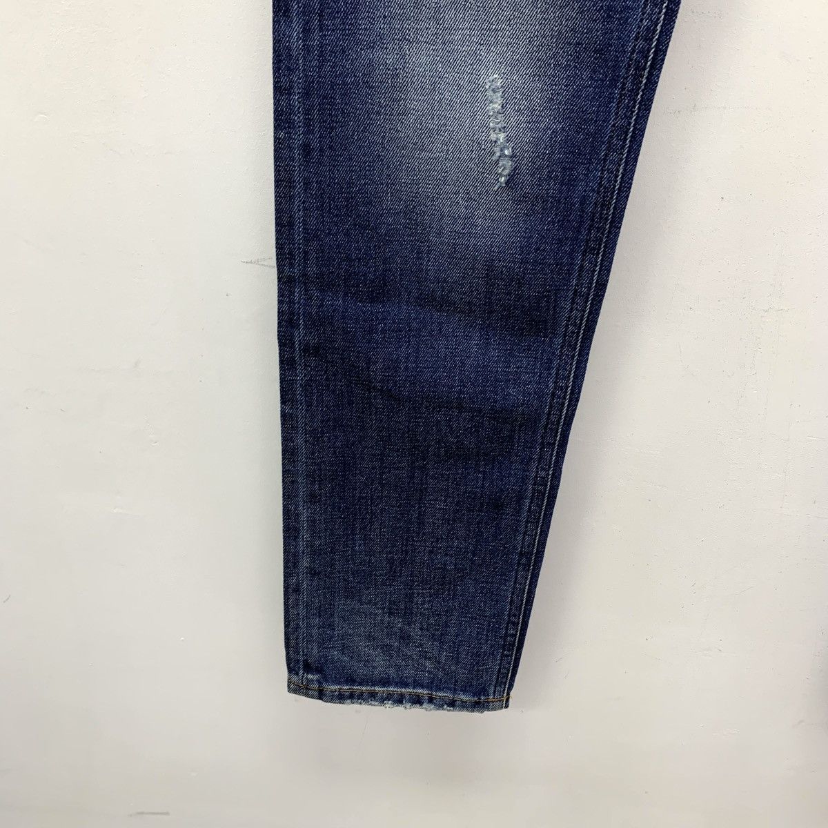 Dolce & Gabbana Dolce & Gabbana Blue Distressed Denim Casual Pants K26WX Size US 30 / EU 46 - 5 Thumbnail