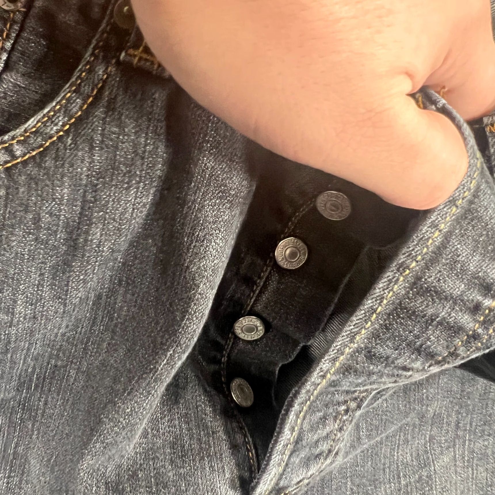 Levi's VINTAGE Levi's 501 Jeans Men 36x30 Dark Denim Straight Fit USA 90s Size US 38 / EU 54 - 7 Thumbnail