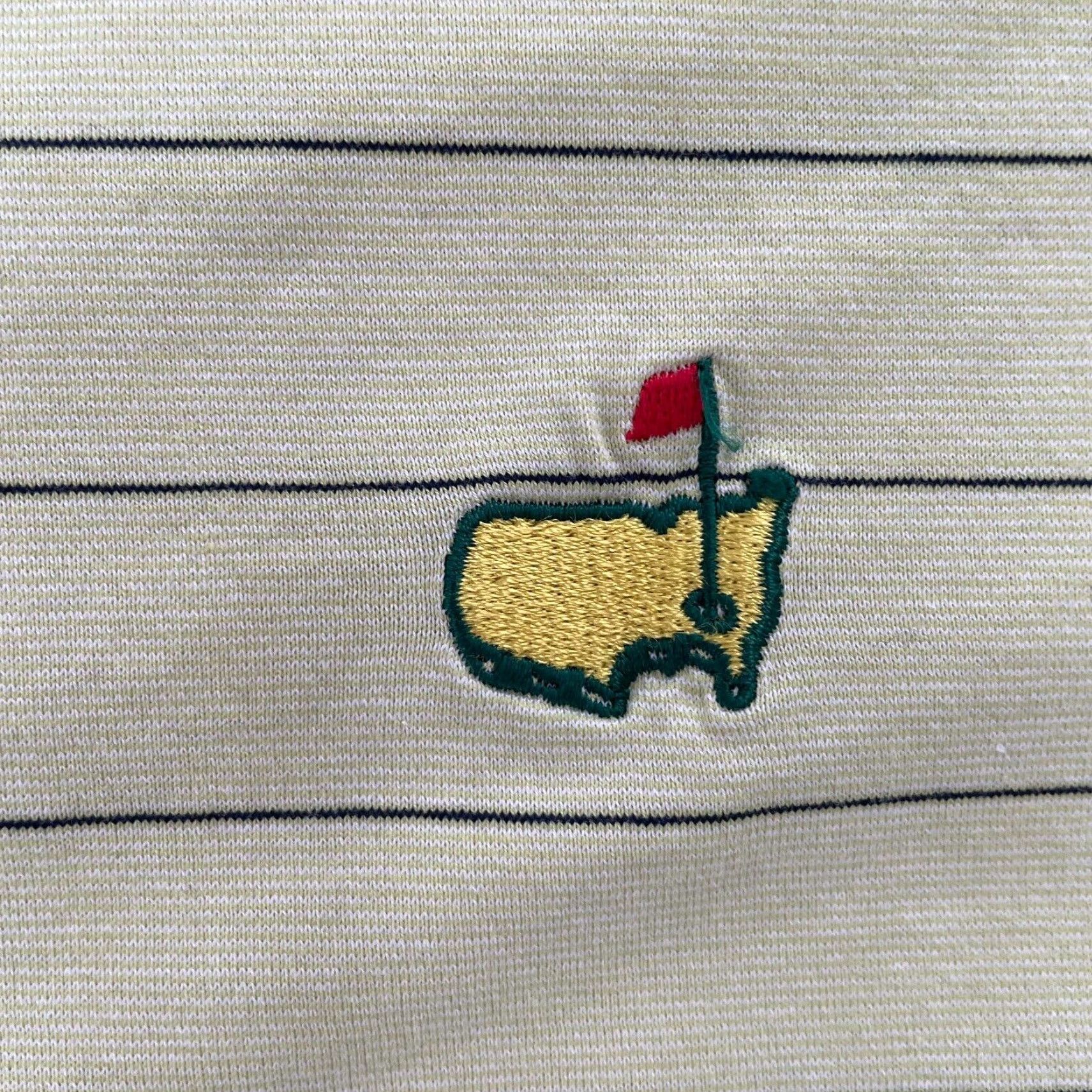 Vintage VINTAGE Masters Green Striped Polo Shirt Adult XL Clubhouse Italy Golf Mens Size US XL / EU 56 / 4 - 4 Thumbnail