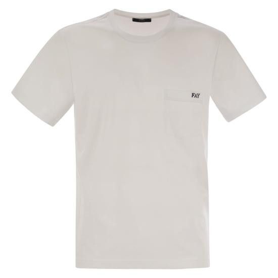 FAY Men Polo Shirts NPMB3501280UCX WHITE