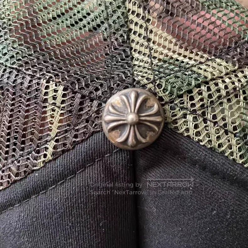 Chrome Hearts Chrome Hearts Sanskrit Embroidered Baseball Cap Camo Mesh Size ONE SIZE - 2 Thumbnail