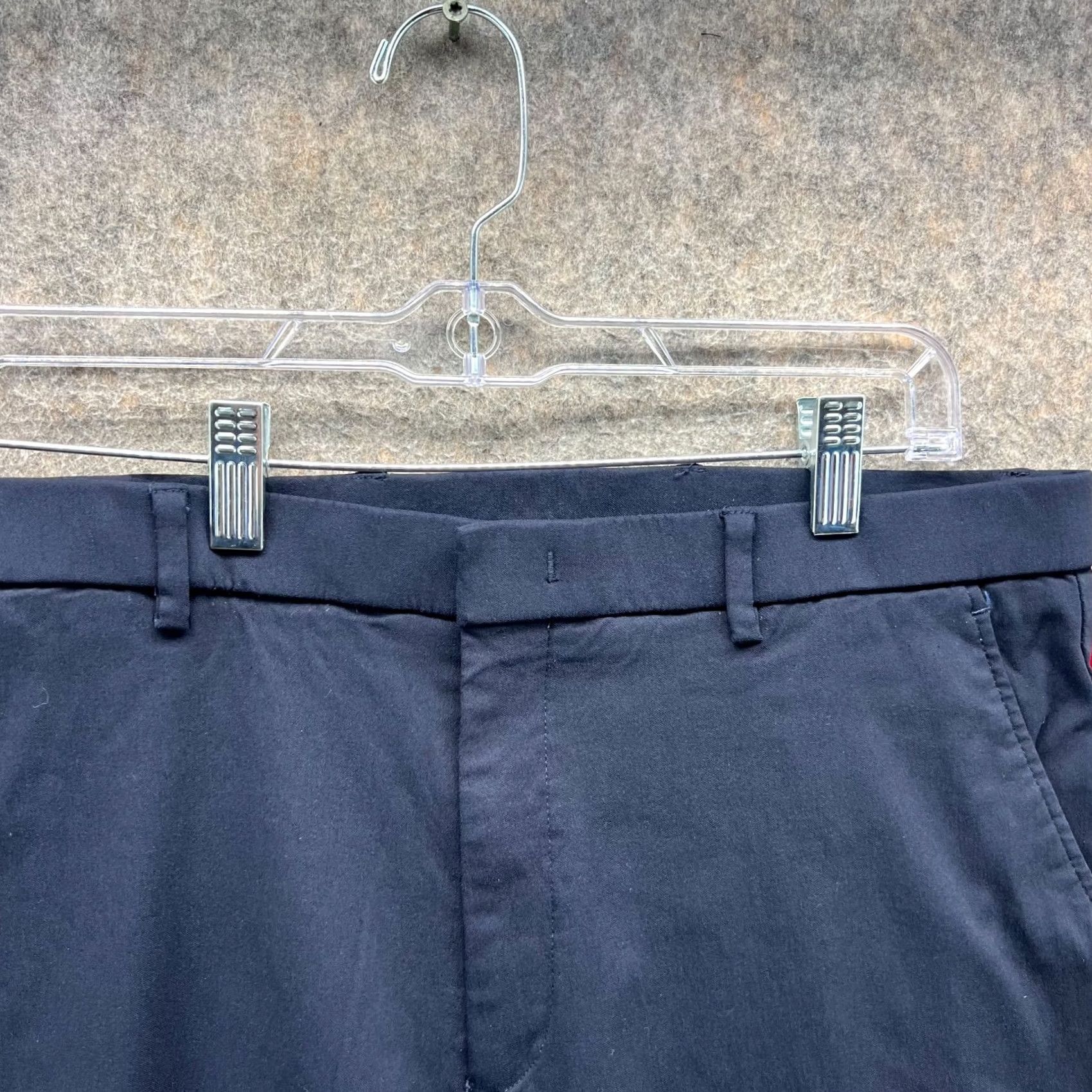 Tommy Hilfiger Tommy Hilfiger Dress Pants Mens 34x32 Blue Stretch Chino Flat Rayon Trouser Size US 34 / EU 50 - 7 Thumbnail