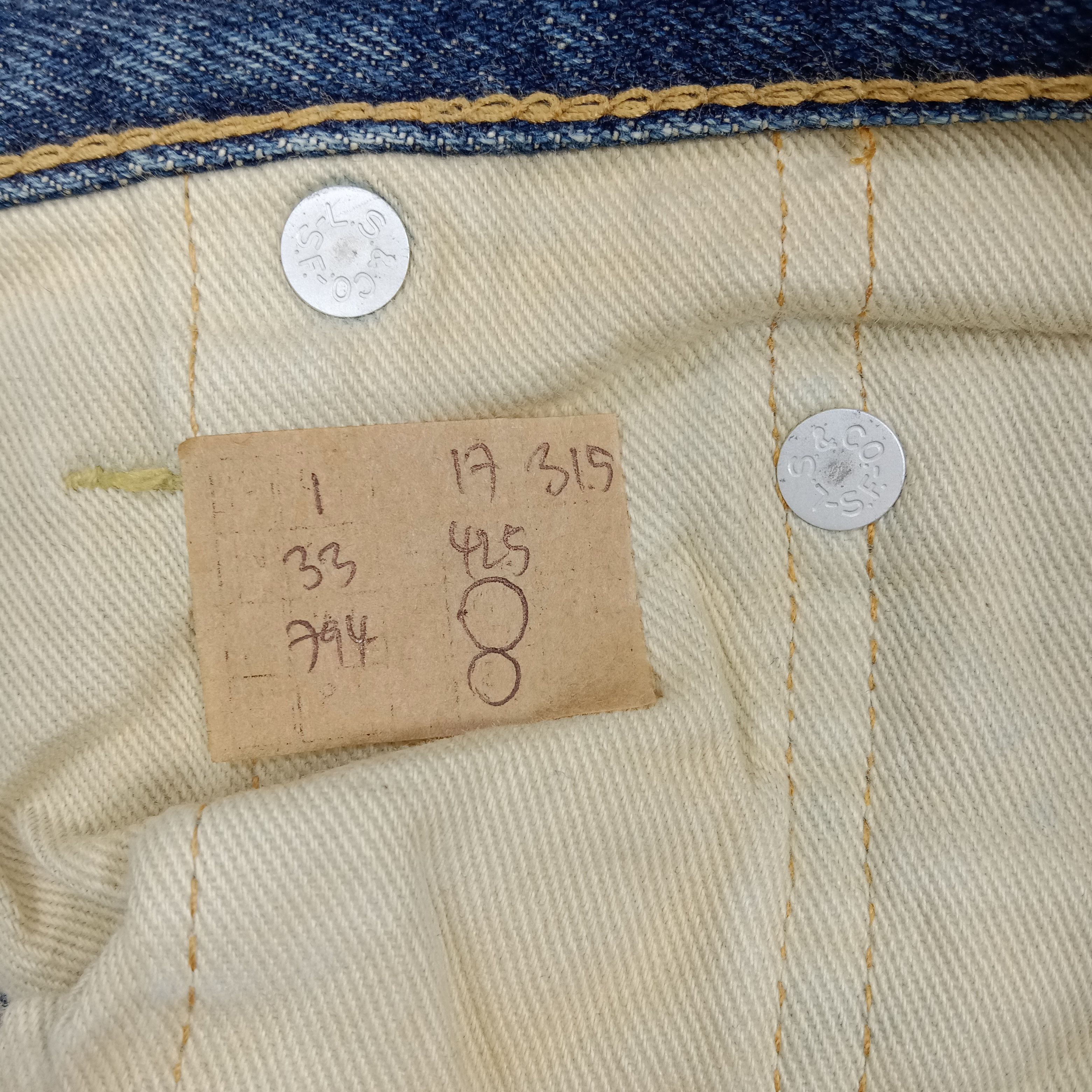 Levi's Levi's 502 Big E Selvedge Distressed 90's Denim Jeans E1A33 Size US 34 / EU 50 - 16 Thumbnail