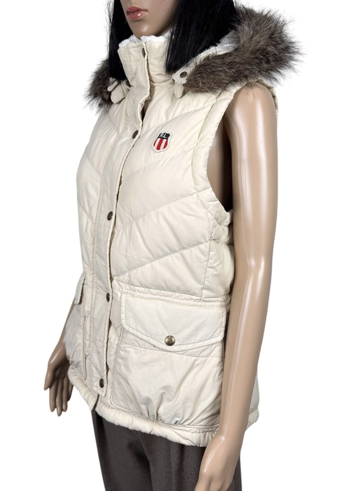 Polo Ralph Lauren Polo Ralph Lauren Beige Down Gilet Hooded Vest size M Size M / US 6-8 / IT 42-44 - 5 Thumbnail