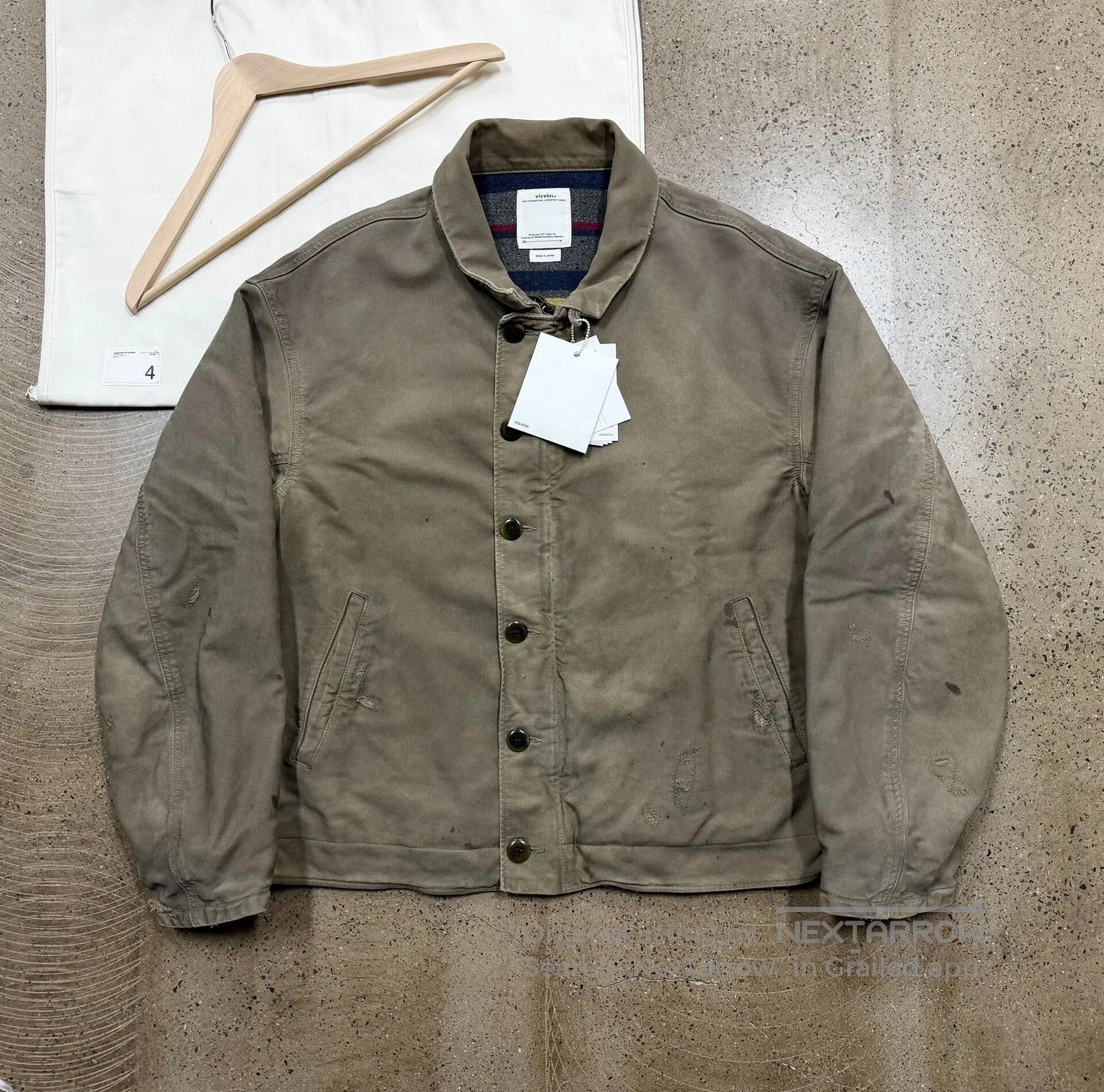 Visvim Purser Deck Jacket in Olive.