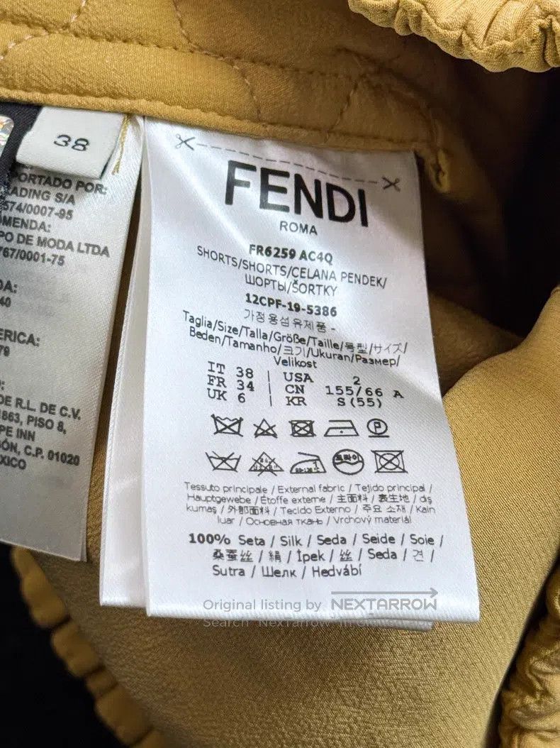 Fendi Fendi Ginger Yellow Short Skirt Size 25" / US 0 / IT 36 - 4 Thumbnail