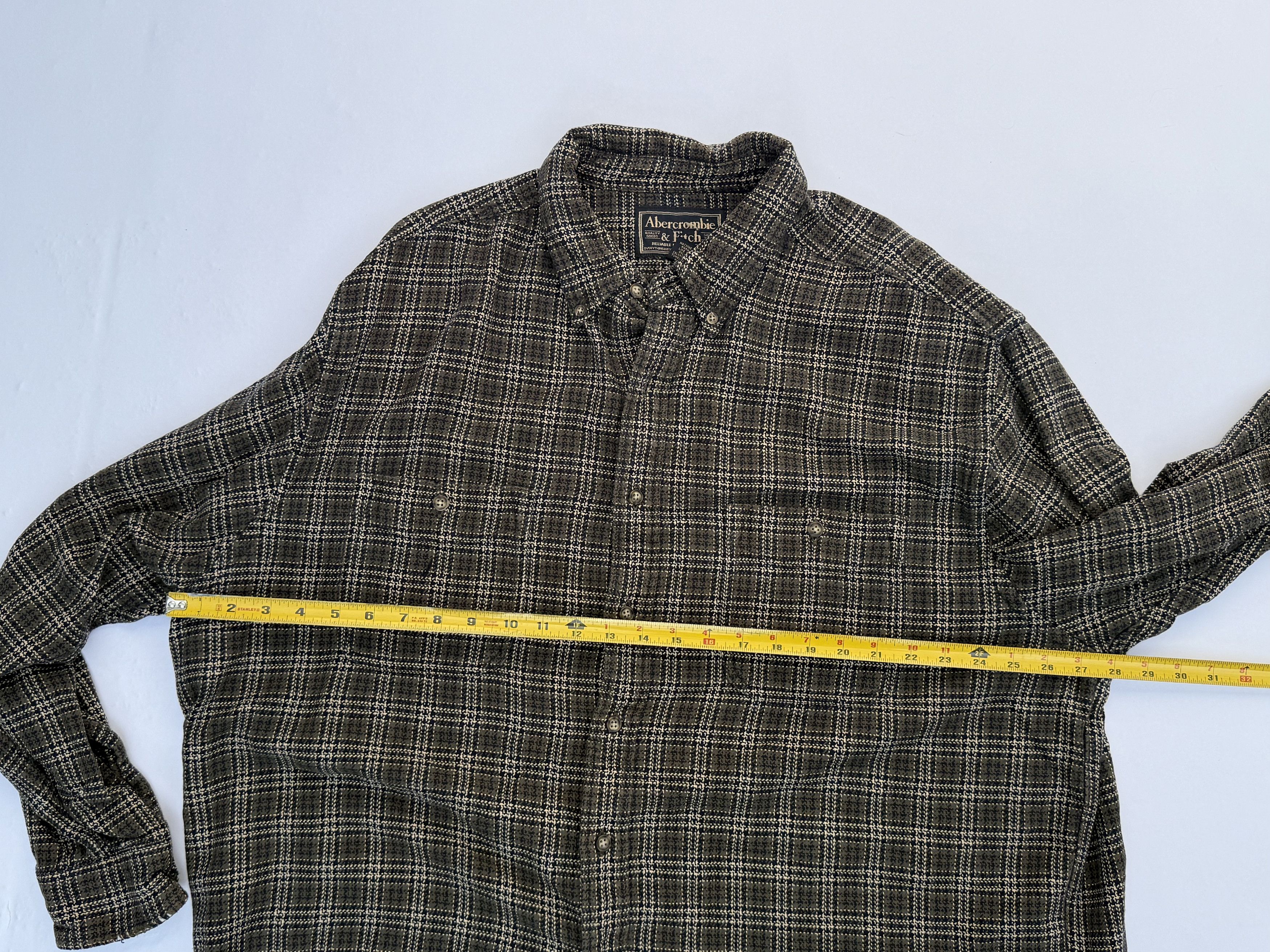 Abercrombie & Fitch Abercrombie & Fitch Vintage Oversized Flannel Utility Shirt Size US XL / EU 56 / 4 - 8 Thumbnail