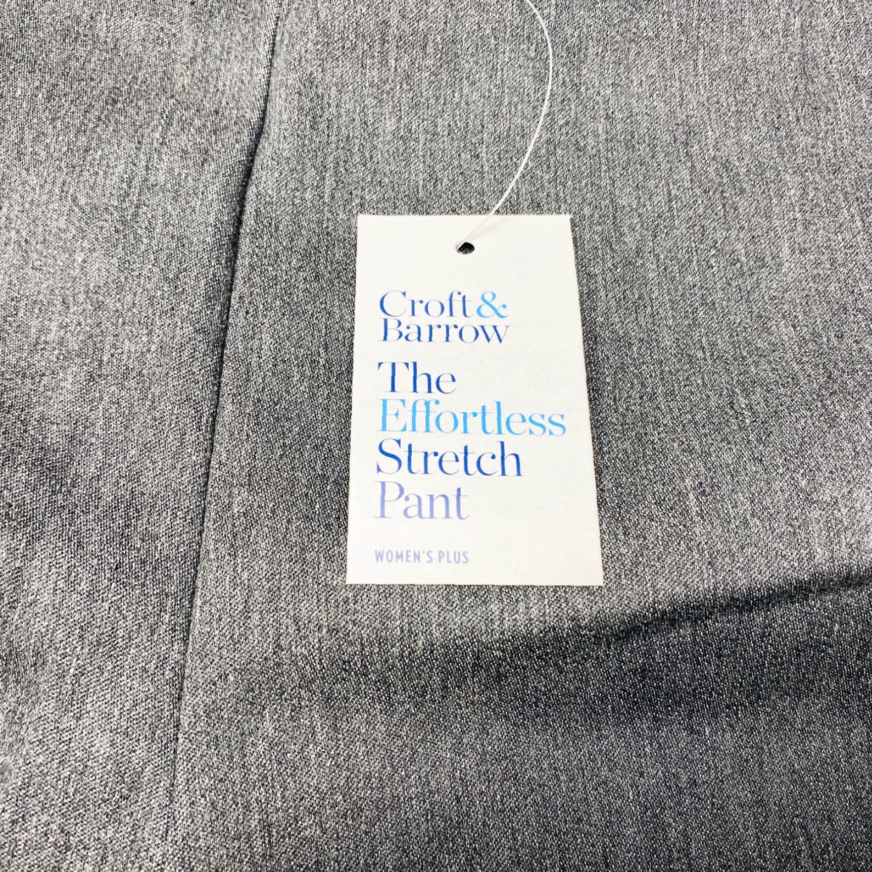 Croft & Barrow NWT Croft & Barrow Effortless Stretch Pants Womens 24W Gray Regular Slimming NEW Size 42" / US 20 - 4 Thumbnail