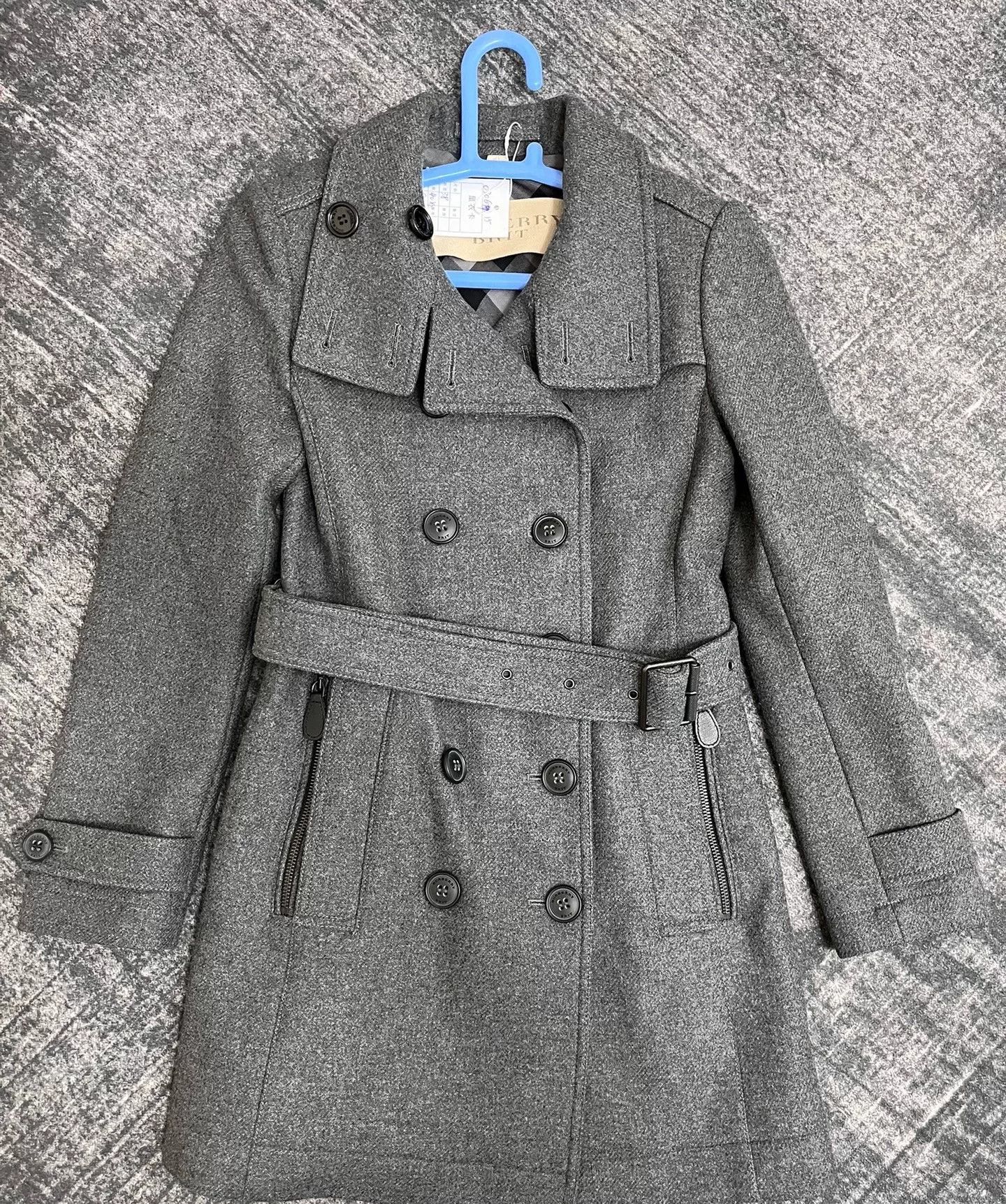Burberry Burberry Double-Breasted Wool Coat Size US XS / EU 42 / 0 - 1 Thumbnail