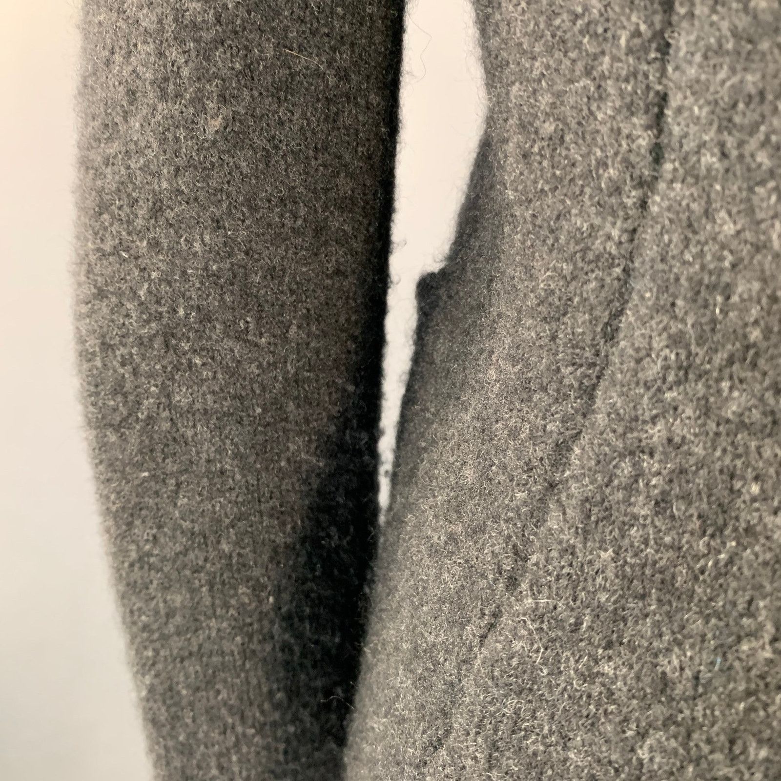 James Perse JAMES PERSE Grey Charcoal Merino Wool Knit Jacket Blazer Size M / US 6-8 / IT 42-44 - 6 Thumbnail