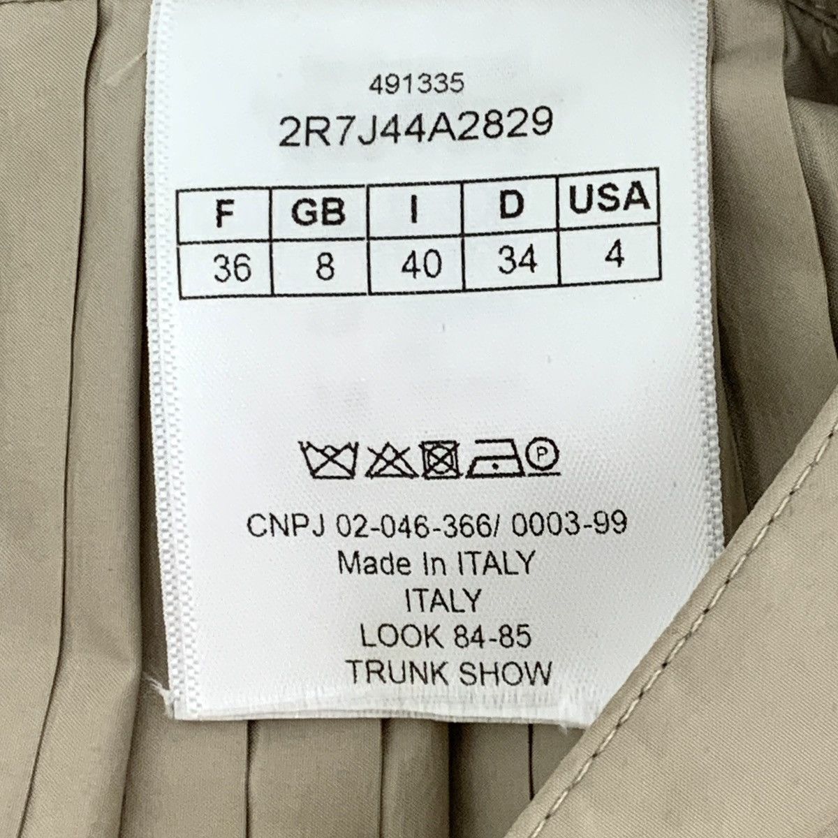 Dior Dior, Khaki Pleated Mini Skirt K26WX Size 25" / US 0 / IT 36 - 6 Thumbnail