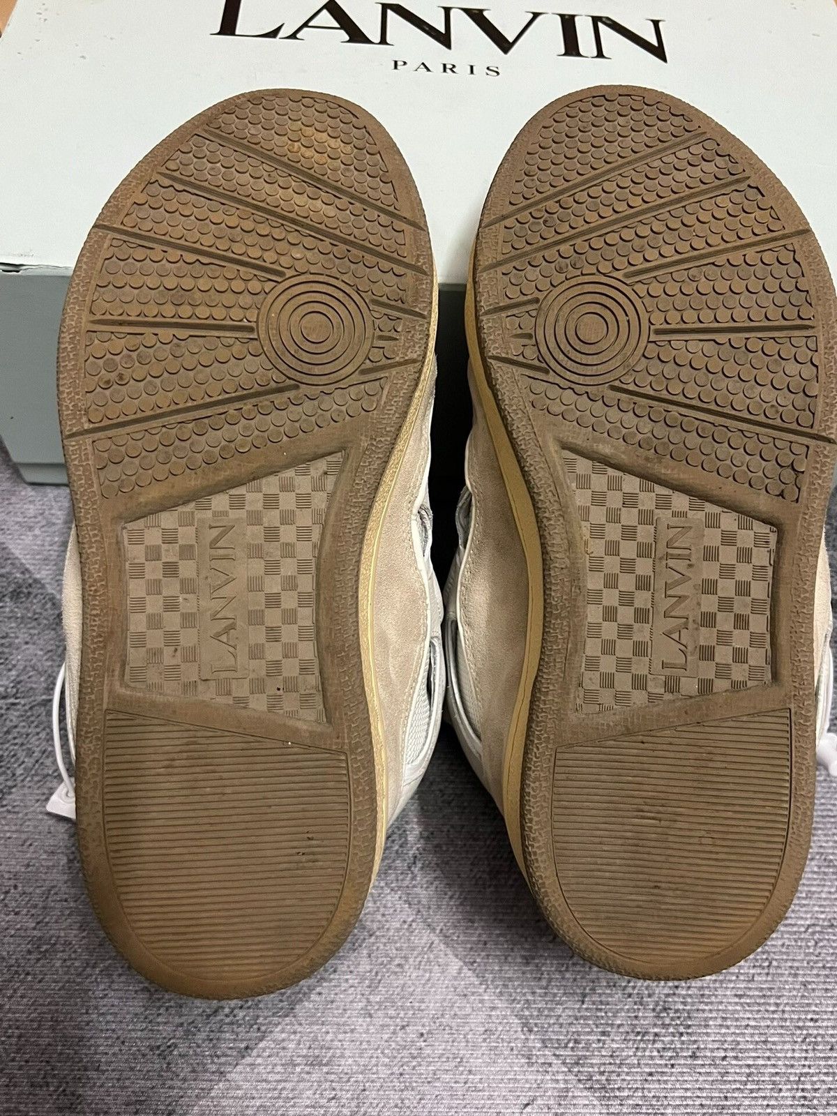 Lanvin Lanvin Curb sneaker with multicolor herringbone laces Size US 8.5 / EU 41-42 - 7 Thumbnail