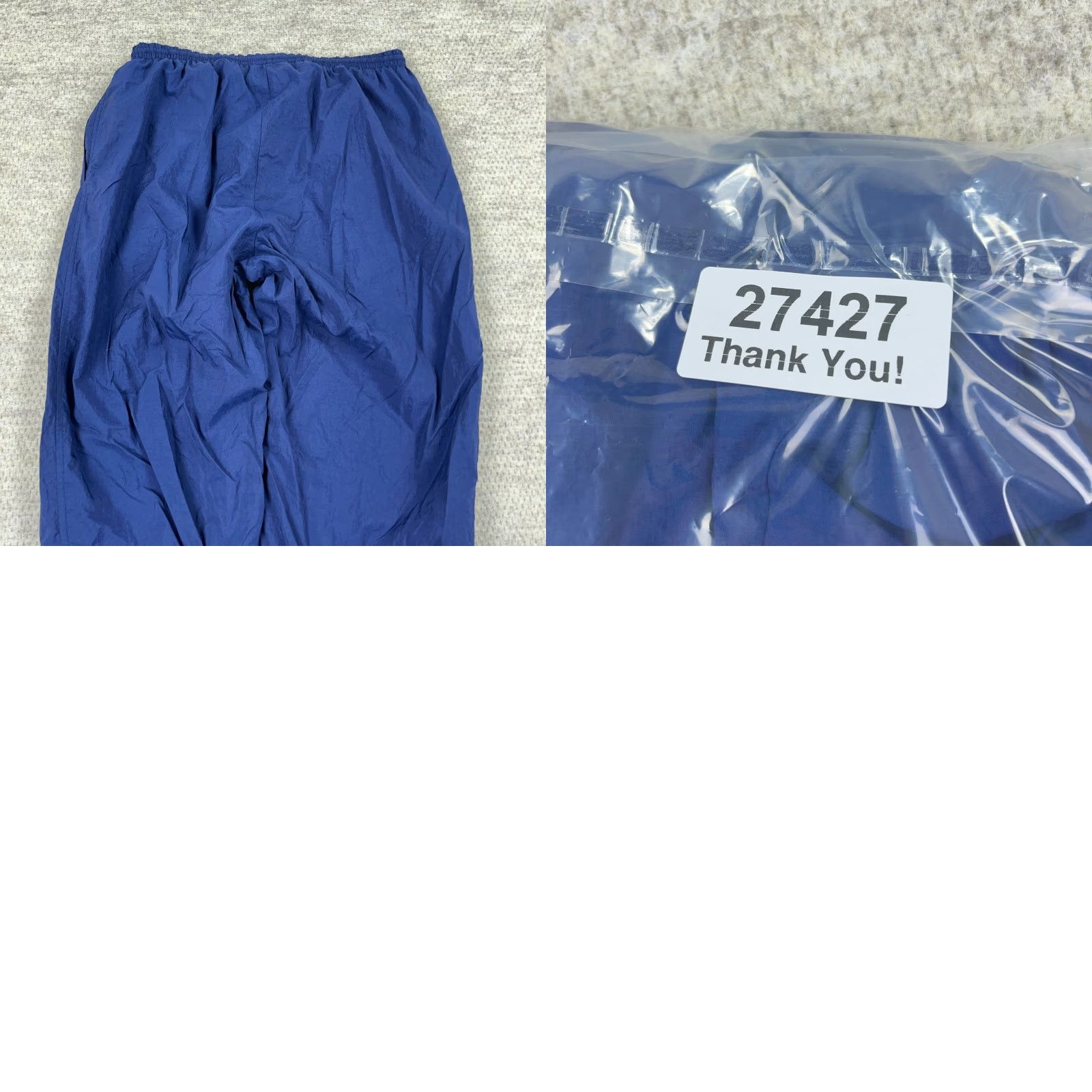 Nike VINTAGE Nike Pants Women L Navy Blue Track Pants 90s Sportswear Baggy Windbreakers Nike Sportswear Womens Size 36" / US 14 / IT 50 - 10 Thumbnail