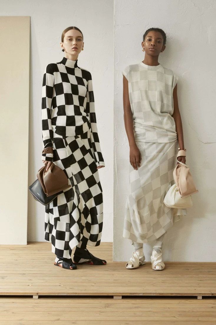 Jil Sander Jil Sander checkered wool top dress Size M / US 6-8 / IT 42-44 - 1 Thumbnail