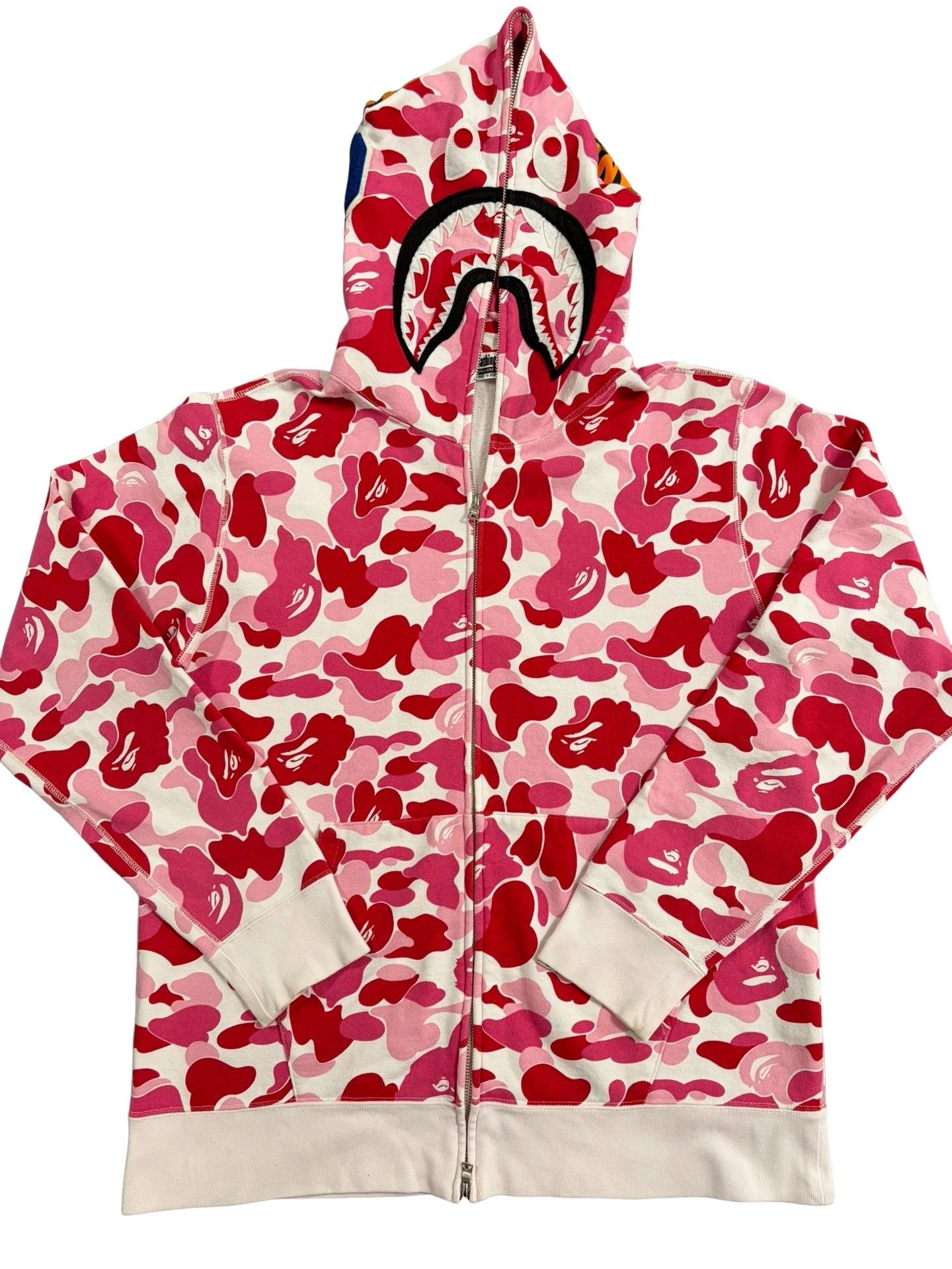 Bape BAPE ABC Pink Camo Shark Hoodie XXL Size US XXL / EU 58 / 5 - 1 Thumbnail