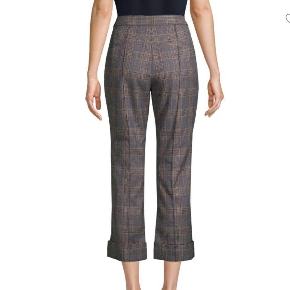 Derek Lam 10 Crosby DEREK LAM 10 CROSBY Plaid Cropped Pants Size 6 Size 28" / US 6 / IT 42 - 2 Thumbnail