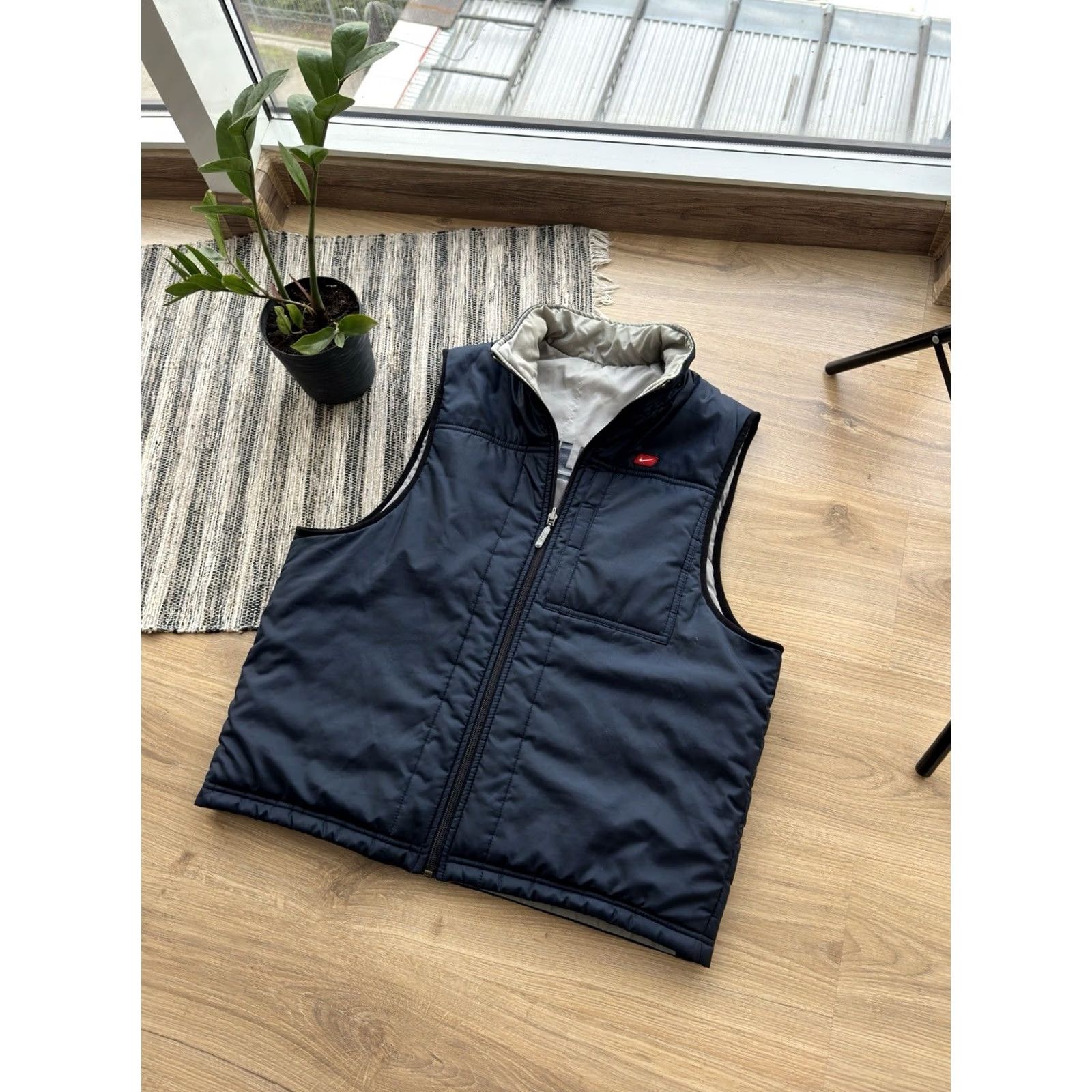 Nike Nike Reversible Vest Men S Blue/Navy 90s Vintage Puffer Down Nylon Zip Casual Streetwear Size US S / EU 44-46 / 1 - 3 Thumbnail