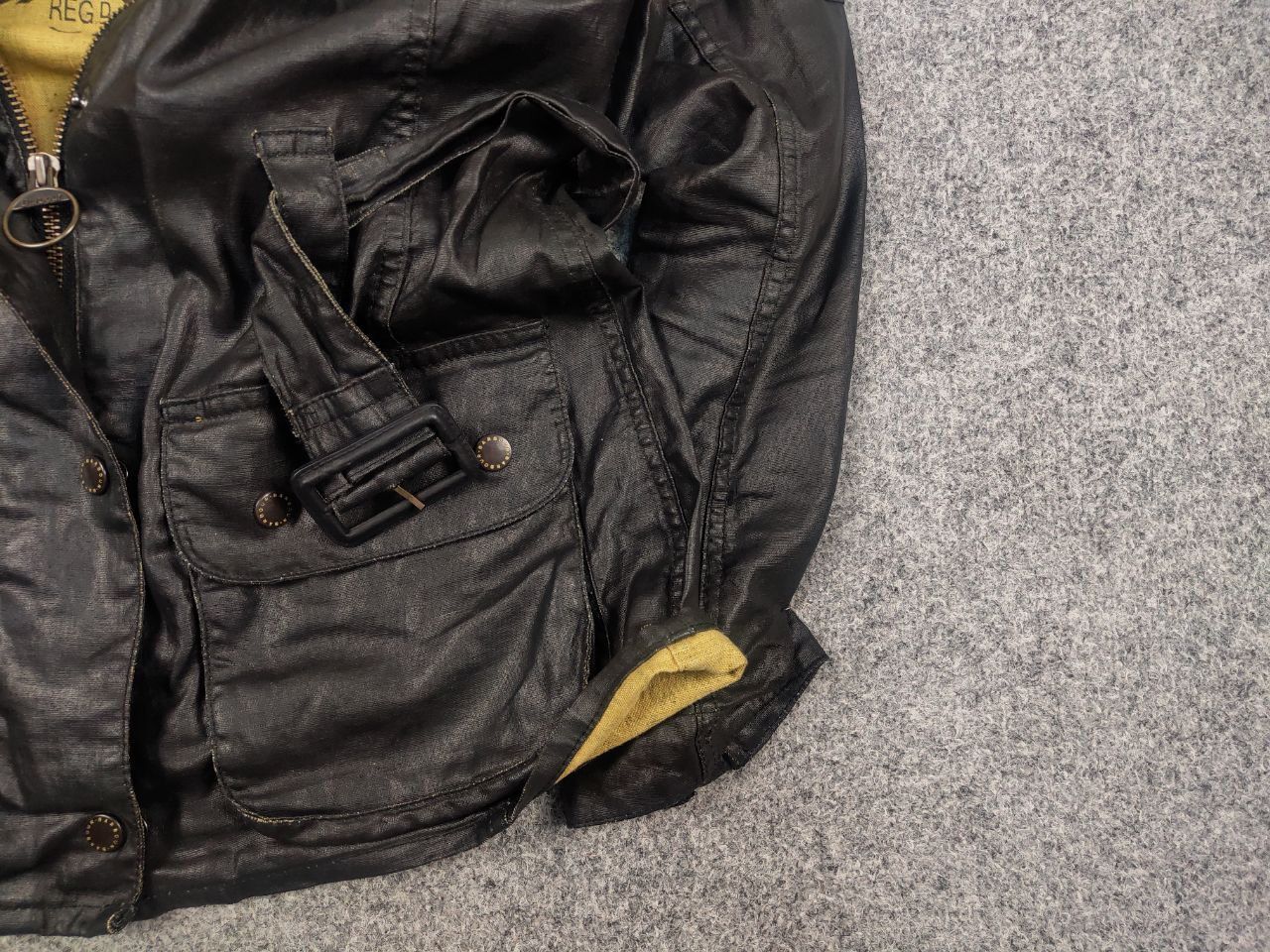 Barbour Barbour International Duralinen Waxed linen Black jacket Size M / US 6-8 / IT 42-44 - 6 Thumbnail