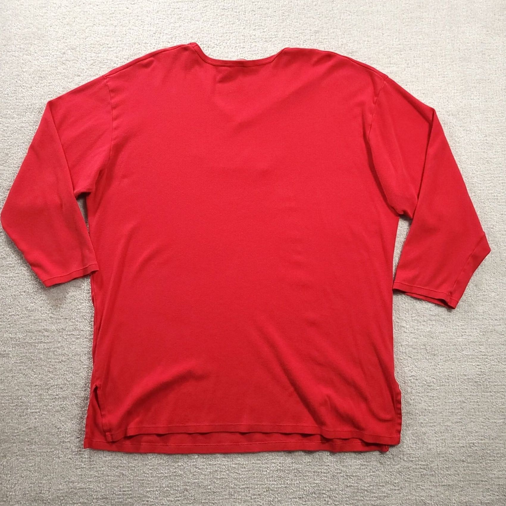 Victoria's Secret Victorias Secret Night Shirt Large Red Long Sleeve Size L / US 10 / IT 46 - 7 Thumbnail