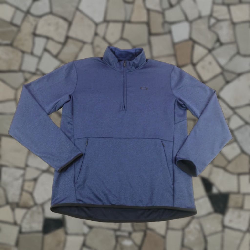 Oakley Oakley Sweater Mens XL Blue Fleece Half Zip Golf Fleece Pullover Mock Neck Size US XL / EU 56 / 4 - 1 Thumbnail