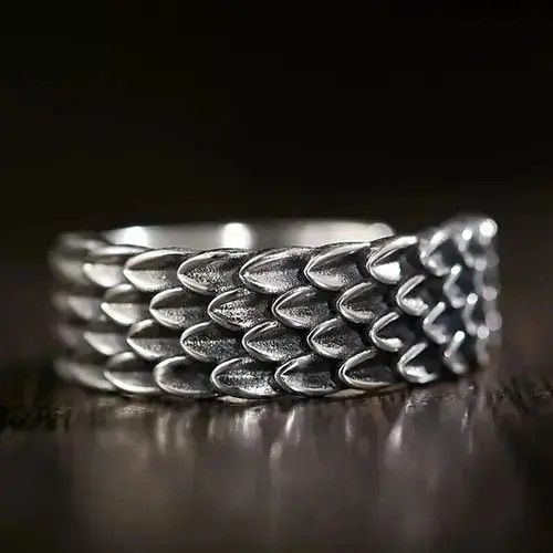 Jewelry Resizeable Dragon Scale Rings Size ONE SIZE - 4 Thumbnail