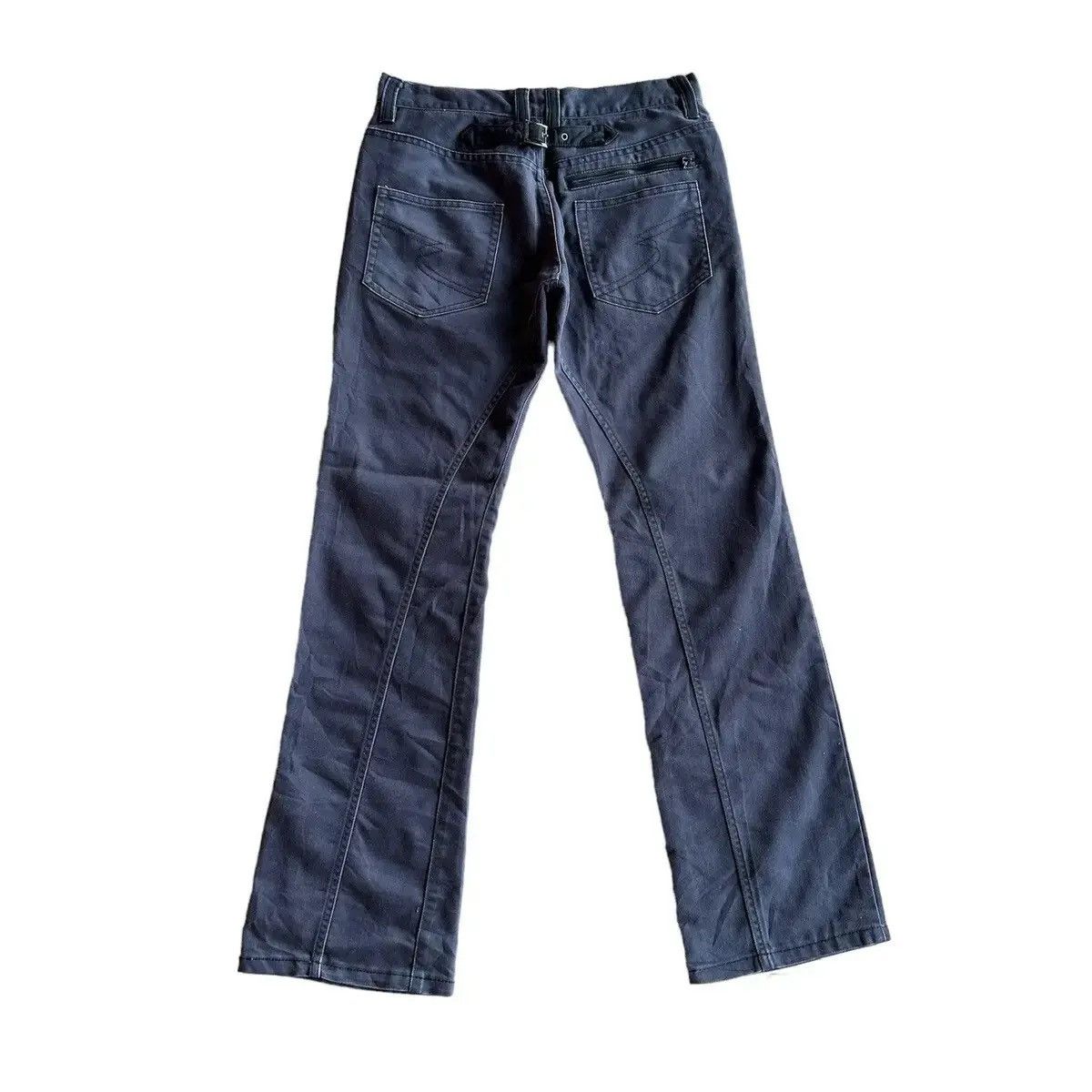 If Six Was Nine FLARE/BOOTCUT‼️VINTAGE SEMATIC DESIGN TROUSERS BLACK PANTS Size US 28 / EU 44 - 2 Thumbnail