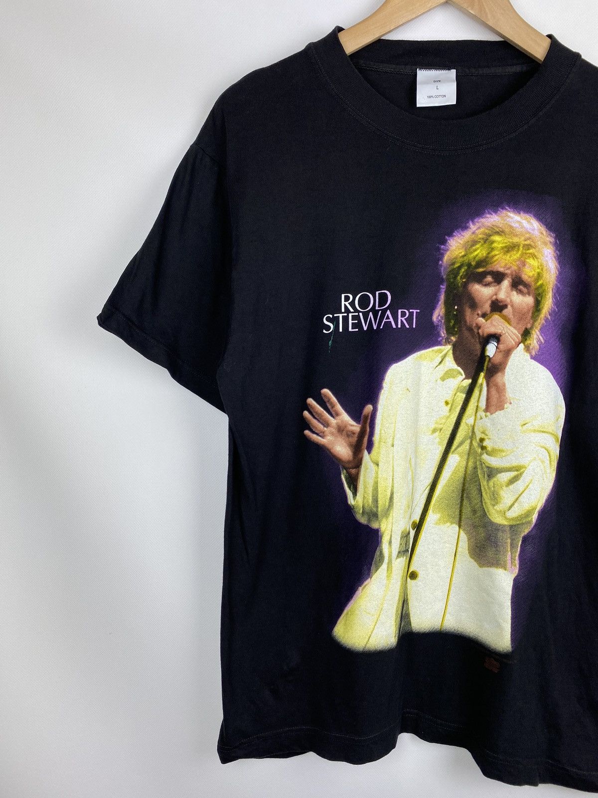Band Tees Rod Stewart vintage 1993 A Scanner In The Works tour t Shirt Size US L / EU 52-54 / 3 - 3 Thumbnail