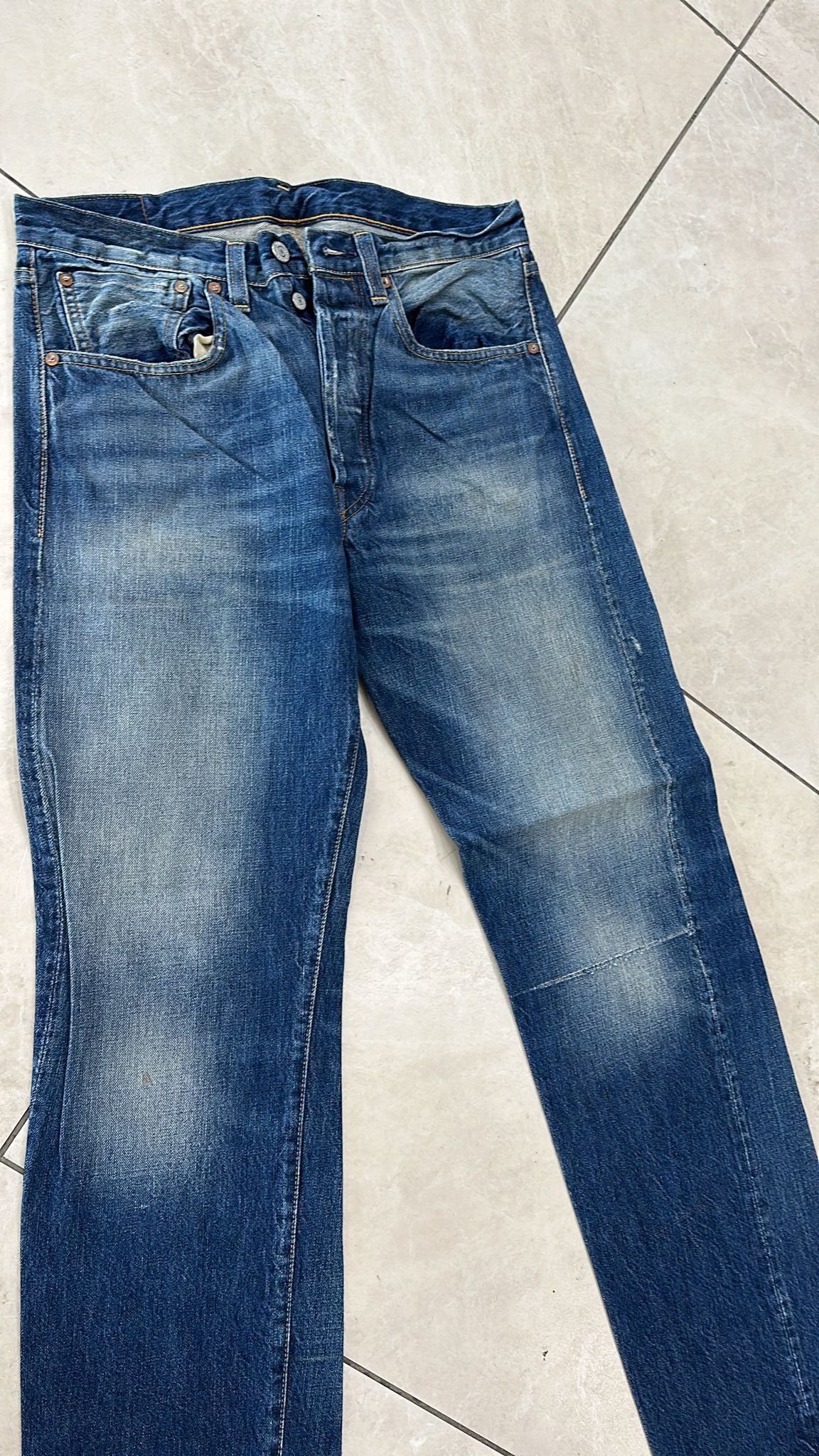 Levi's Vintage Clothing LVC Levi's Vintage Clothing 1947 501XX BigE Selvedge Jeans Size US 32 / EU 48 - 5 Thumbnail