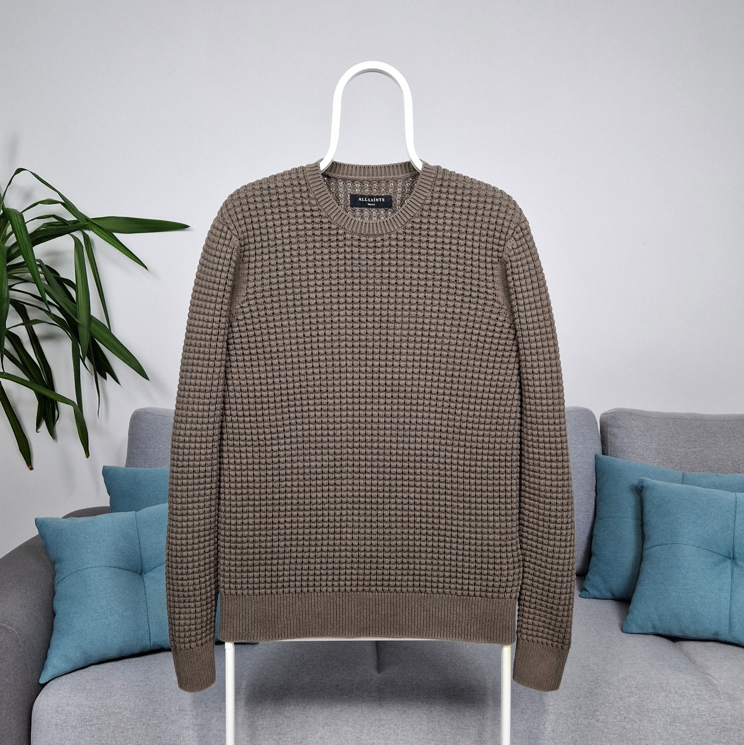 Allsaints Men's AllSaints Kargg Crew knitwear sweater swetashirt khaki Size US S / EU 44-46 / 1 - 2 Thumbnail