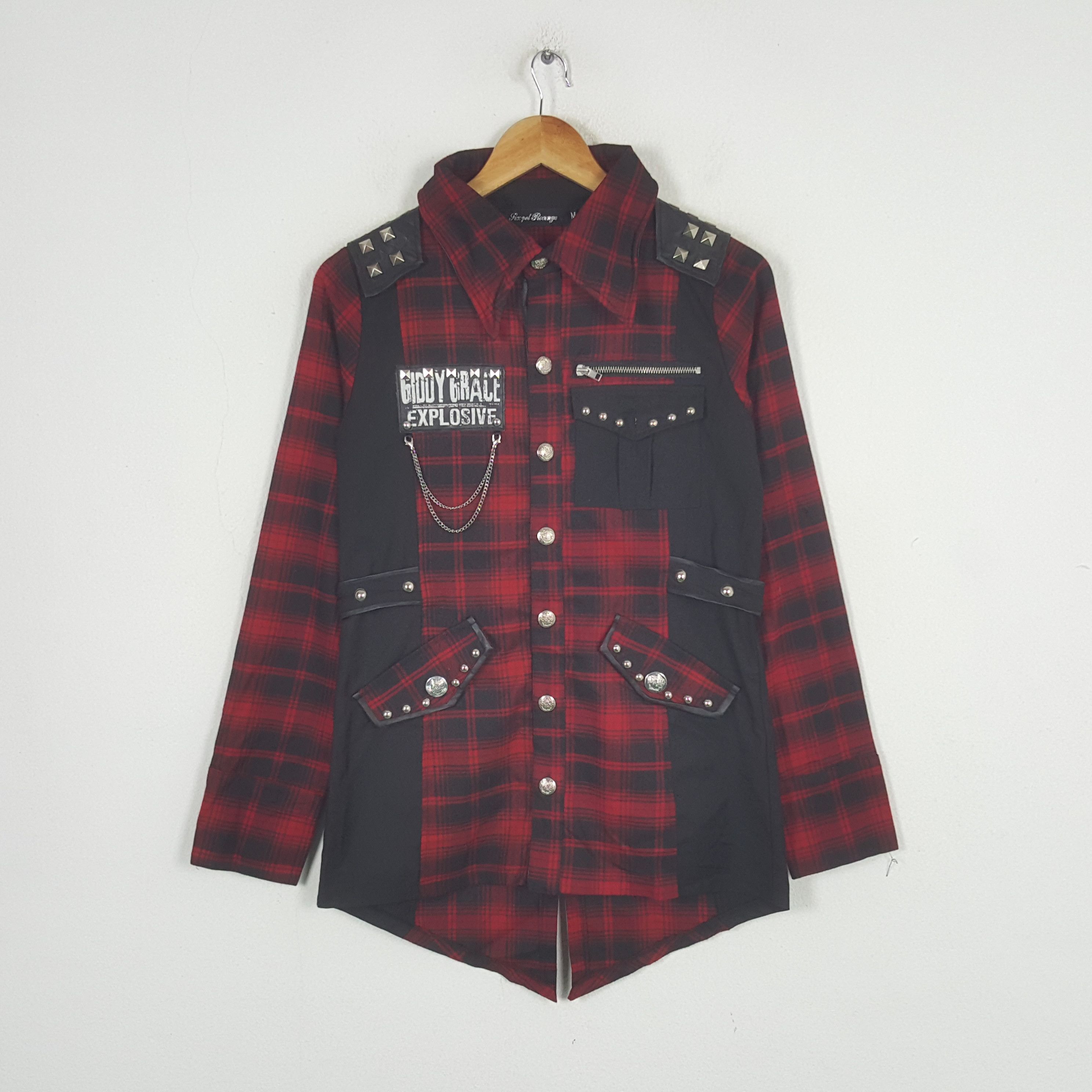 If Six Was Nine × Japanese Brand × Vintage Vintage Sexpot Revenge Punk Style Button Up Jacket C287N26 Size US XS / EU 42 / 0 - 1 Thumbnail