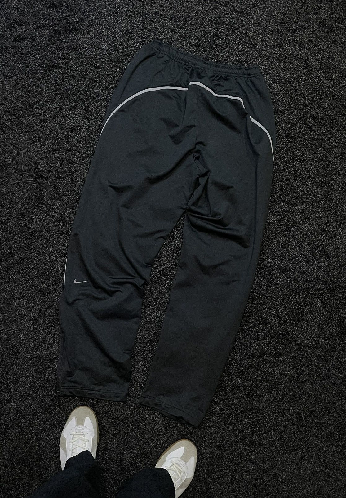 Nike × Vintage 00s Nike Team Vintage Swoosh Joggers Pants Drill Y2K Size US 33 - 4 Thumbnail