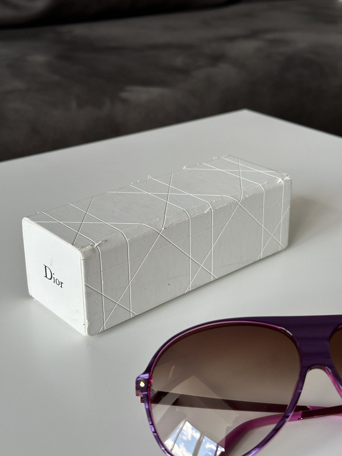 Dior DIOR Tahuata Les Marquises Pink Purple Aviator Sunglasses Size ONE SIZE - 12 Thumbnail